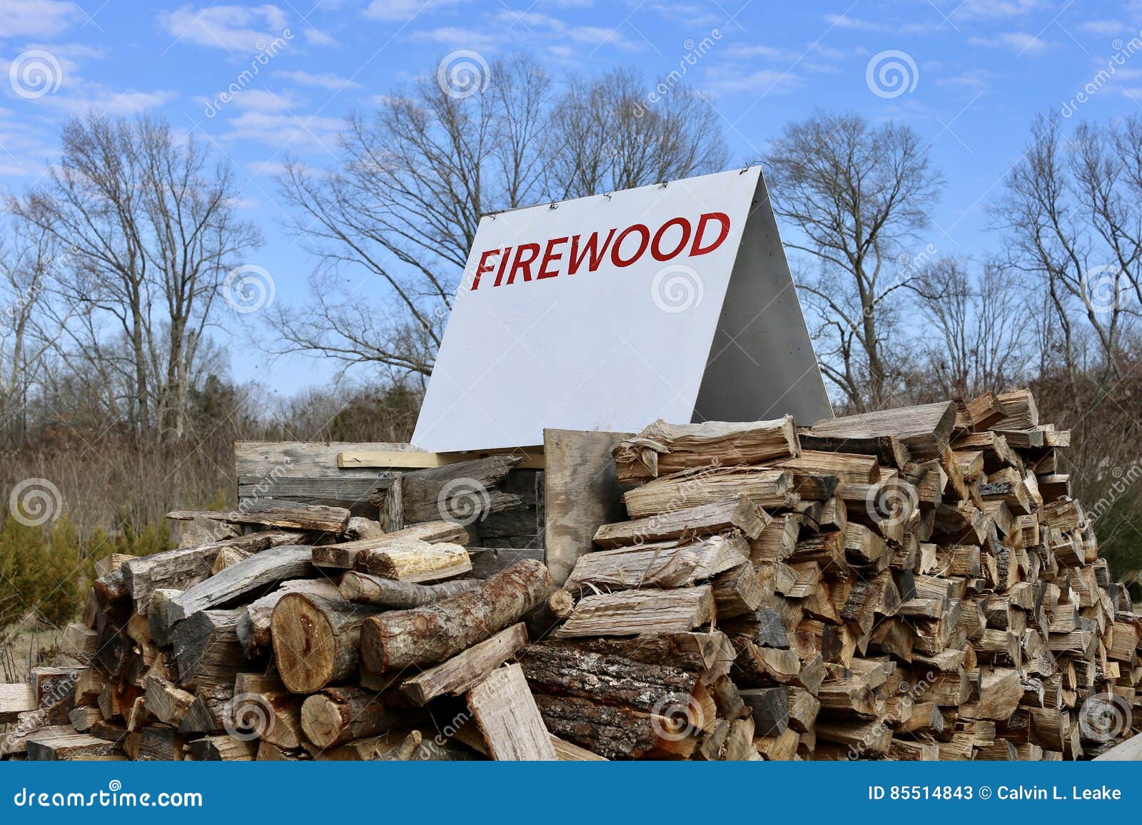 Firewood for Sale stock image. Image of detail, pieces 85514843