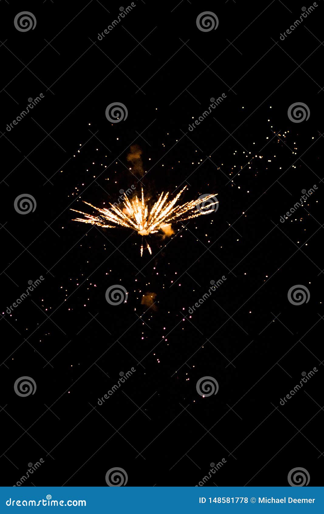 Firework Show Above the Grand River Stock Photo Image of celebration