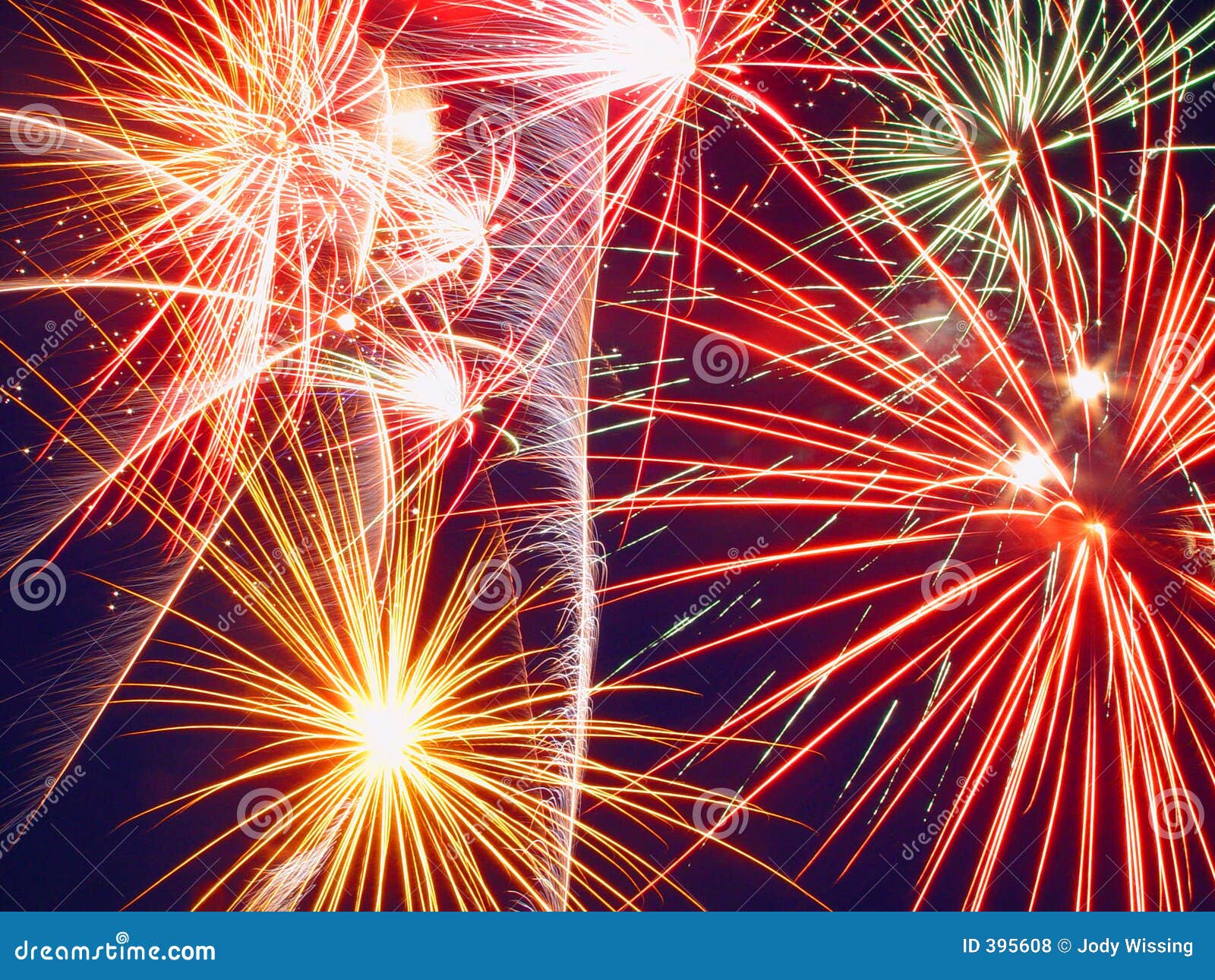 Fireworks stock photo. Image of burst, works, candle, sparkler 395608