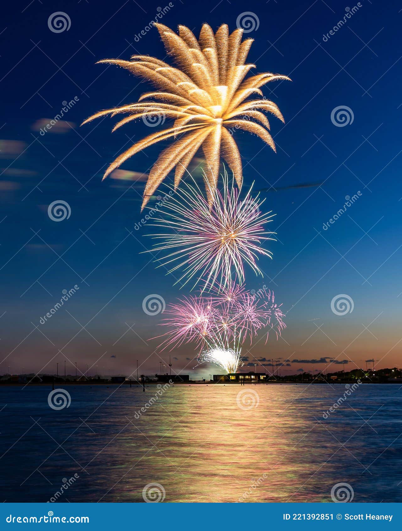 Fireworks Display Celebrating Essential Workers Over Jones Beach State