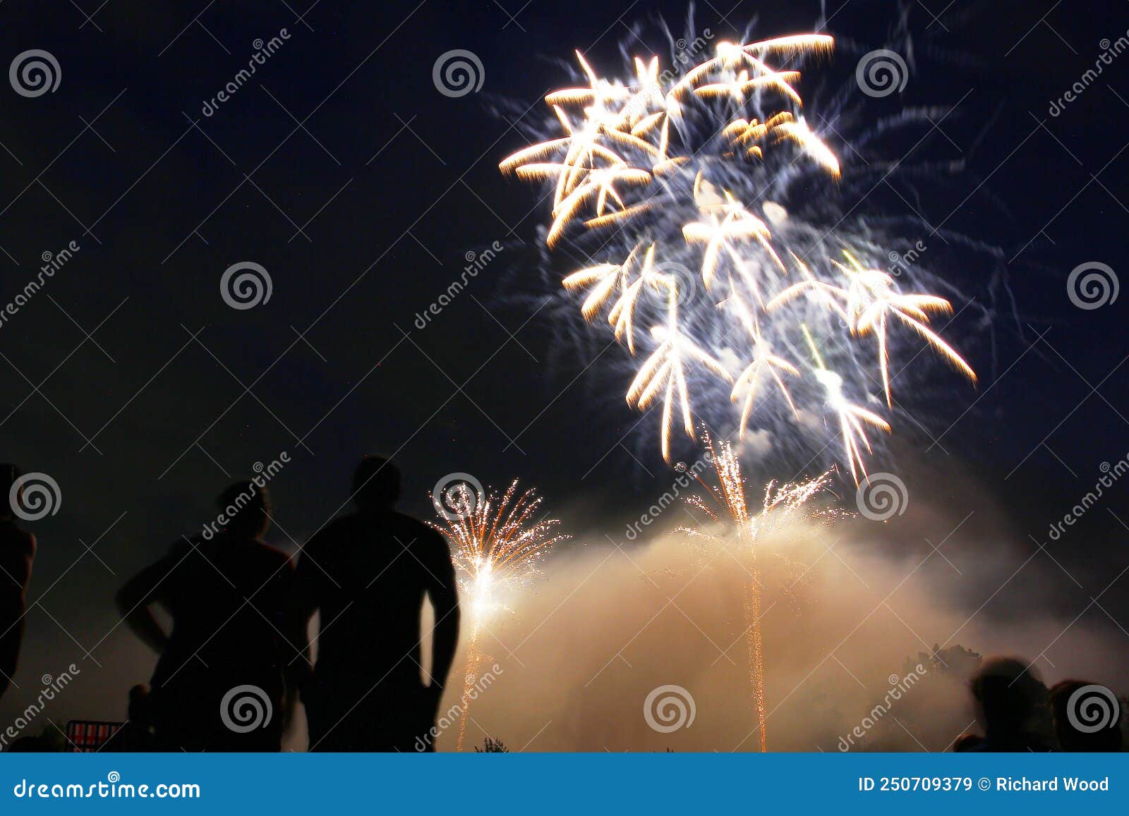 Fireworks Display, Granville, Ohio July 1, 2022 Stock Image Image of