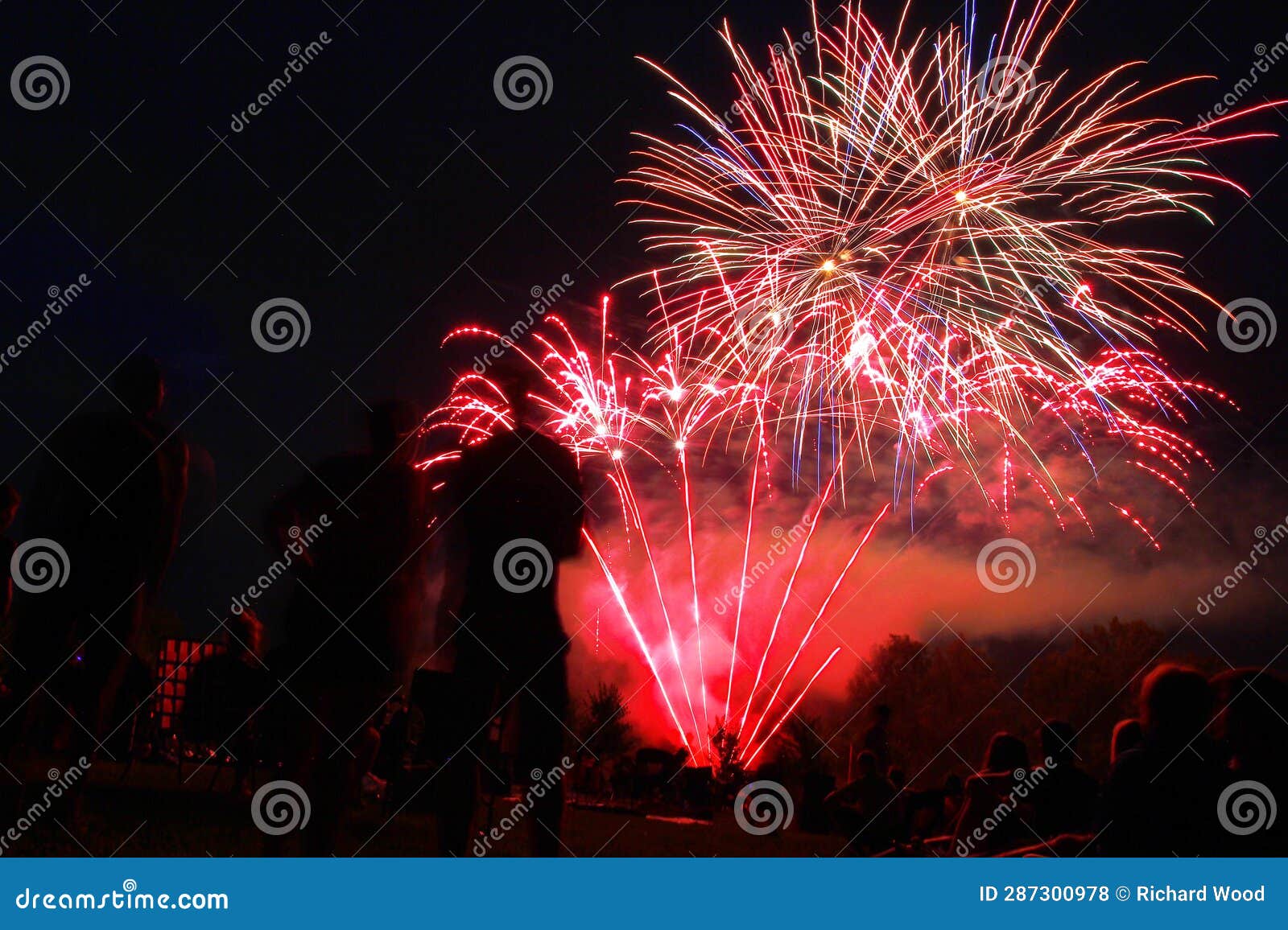 Fireworks Display, Granville, Ohio July 1, 2022 Stock Photo Image of