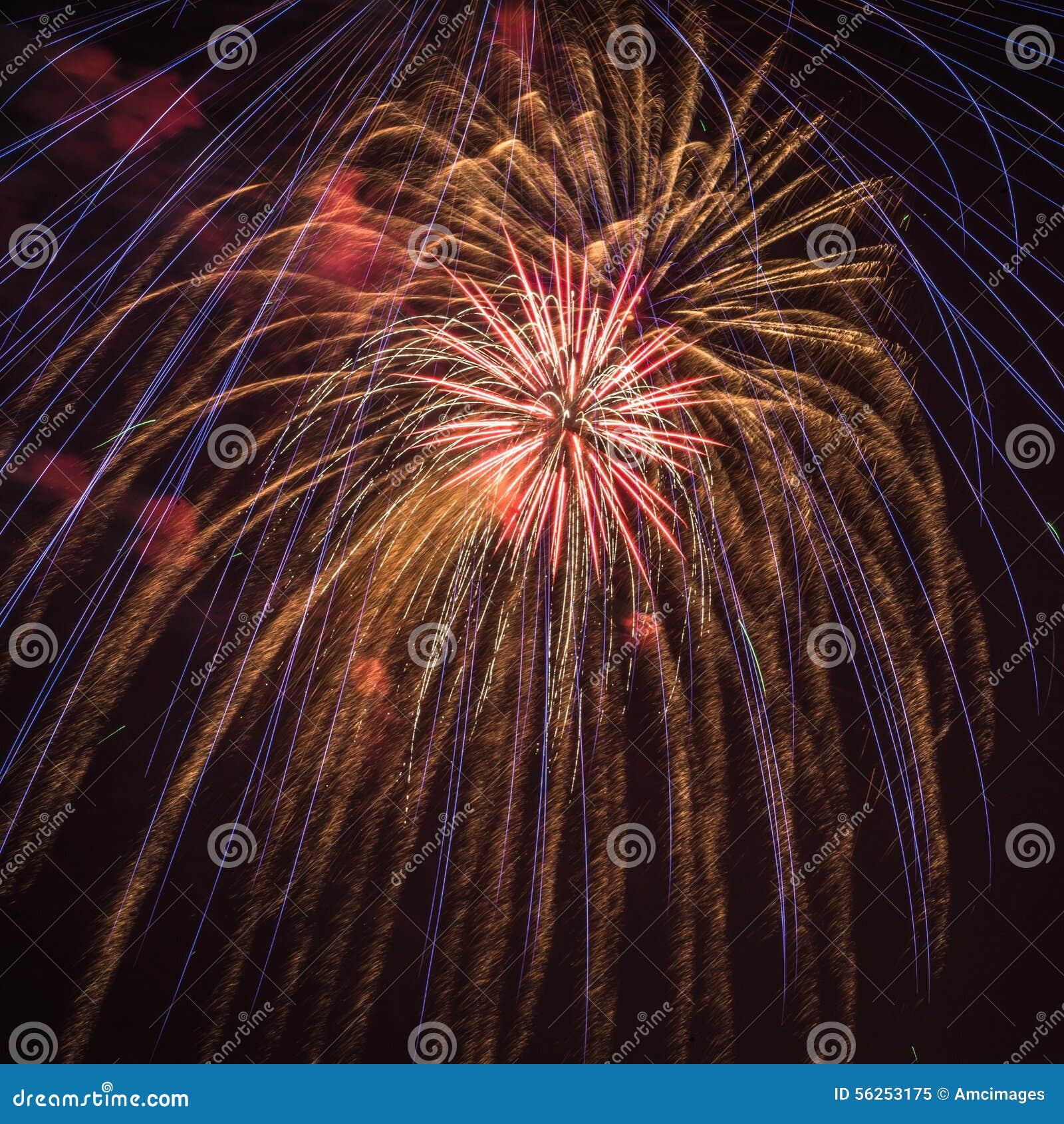 Fireworks Explosion in the Sky Stock Image Image of explosion