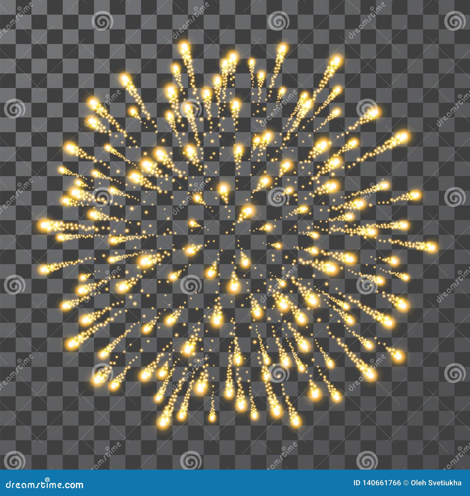 fireworks. festival colorful firework.  llustration on transparent background