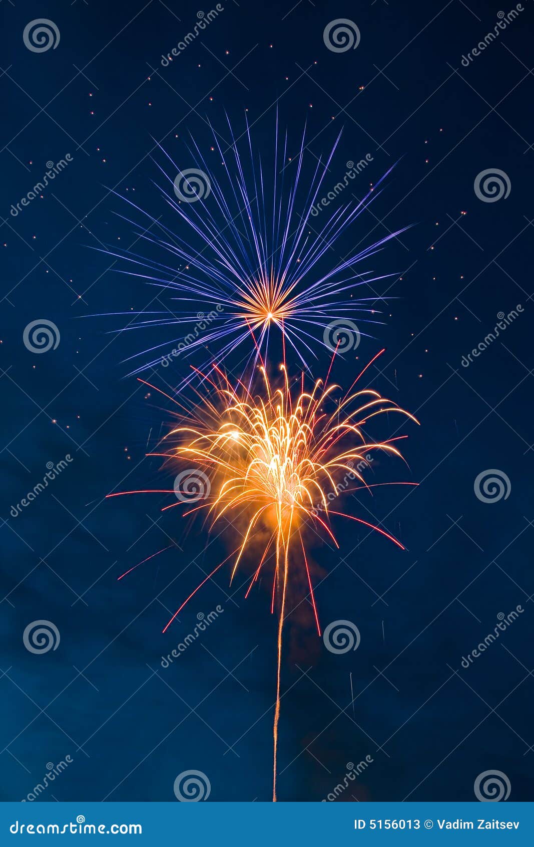 Fireworks flower stock image. Image of fire, exciting 5156013