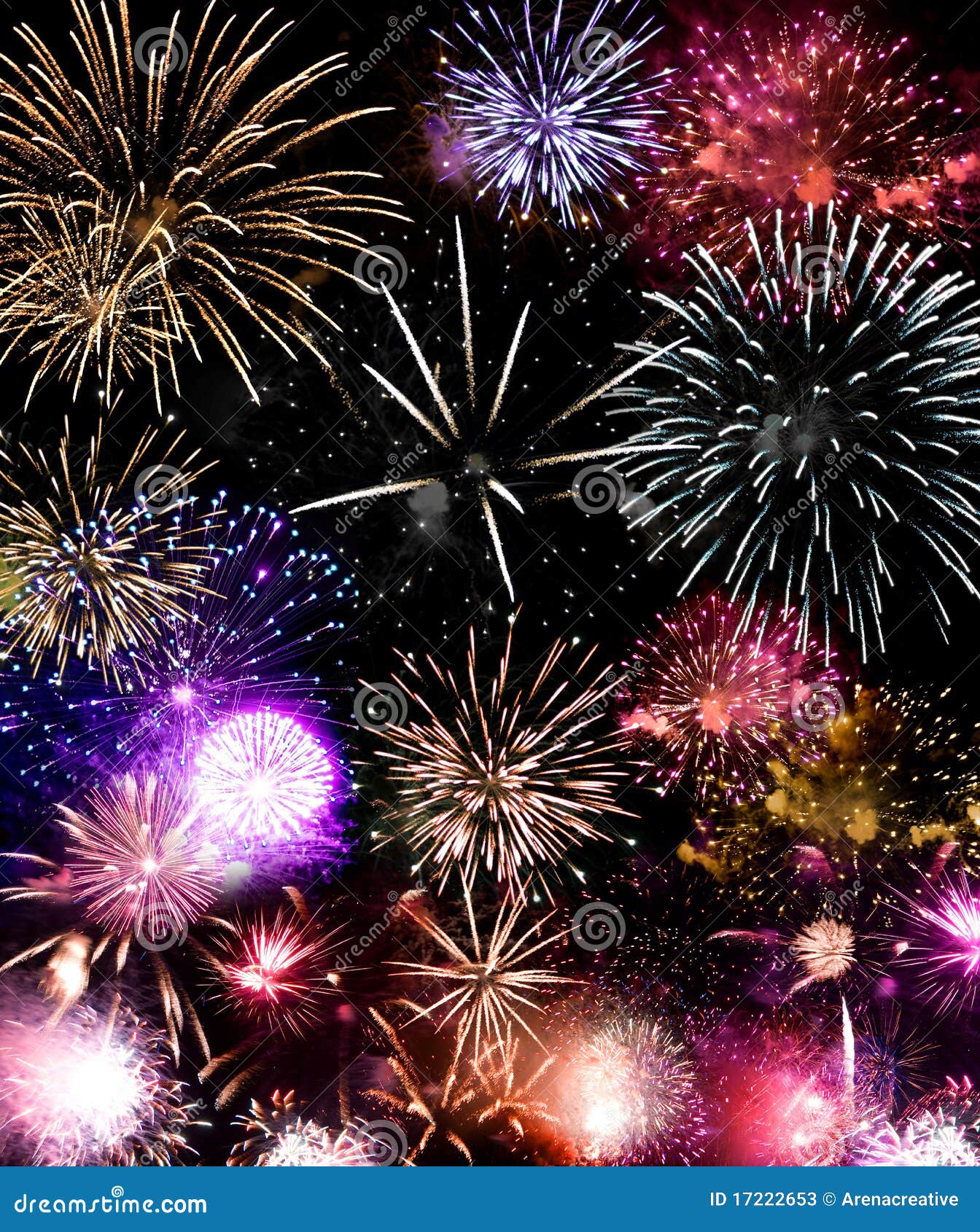 Fireworks Grand Finale stock image. Image of grand, firework ...