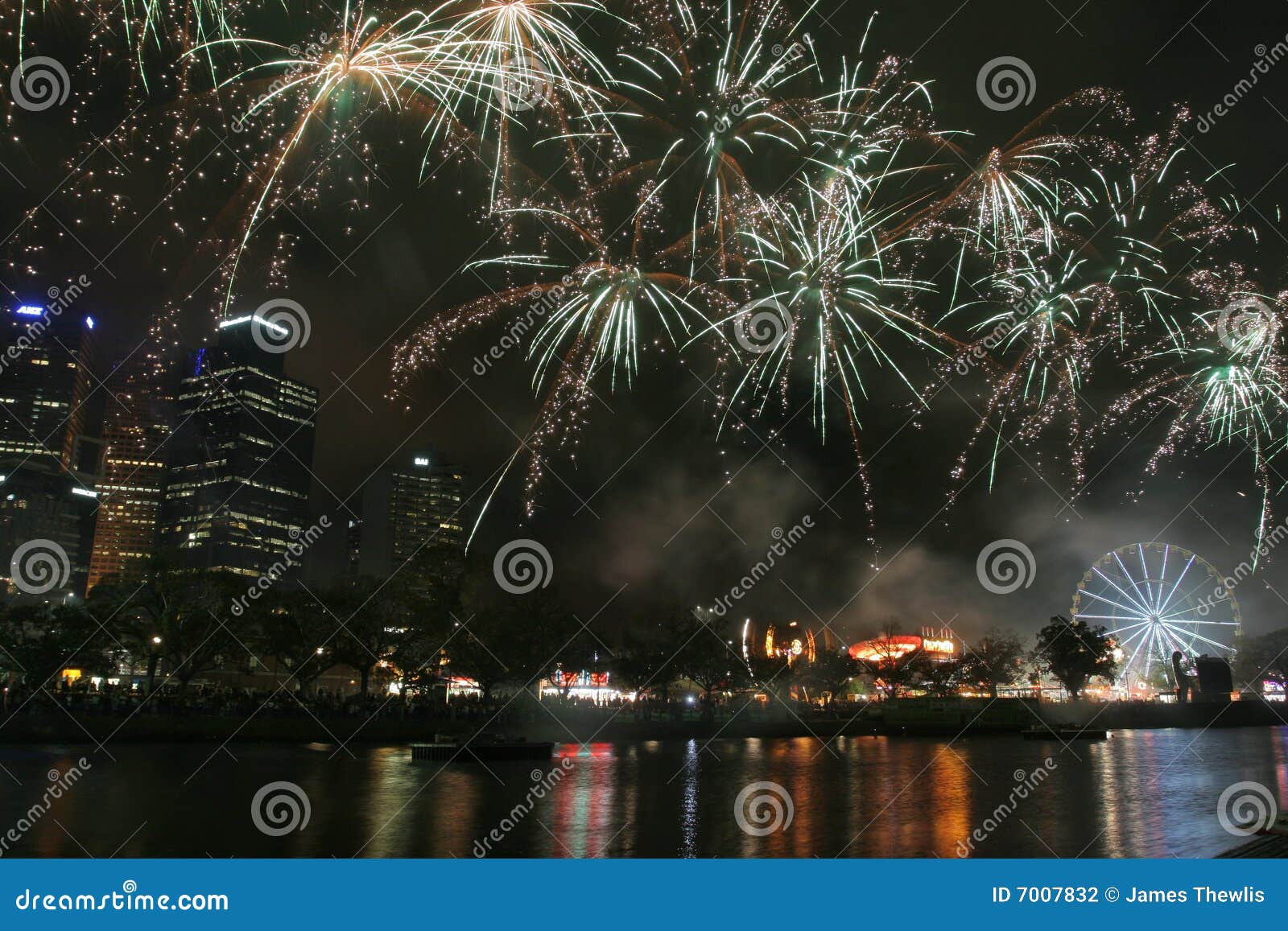 Fireworks in melbourne stock photo. Image of festival 7007832