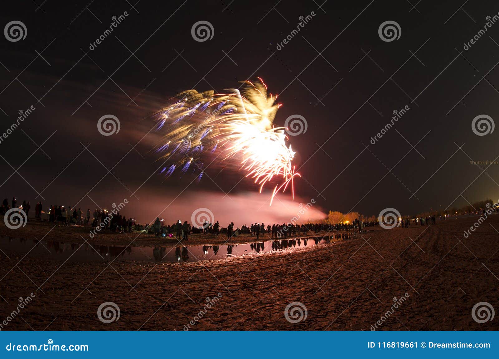 fireworks at night wallpaper