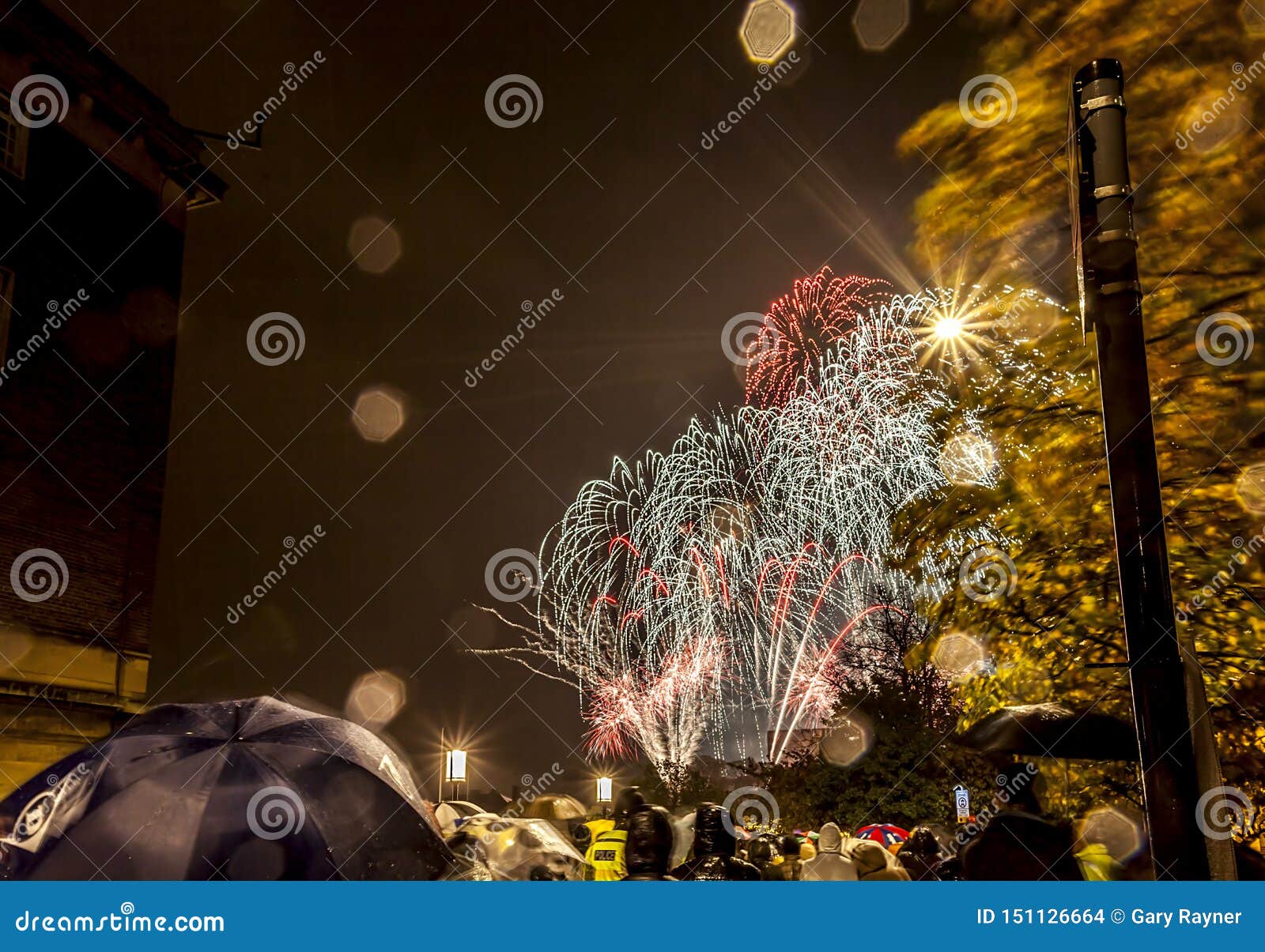 Fireworks in Norwich stock photo. Image of light, illuminated 151126664