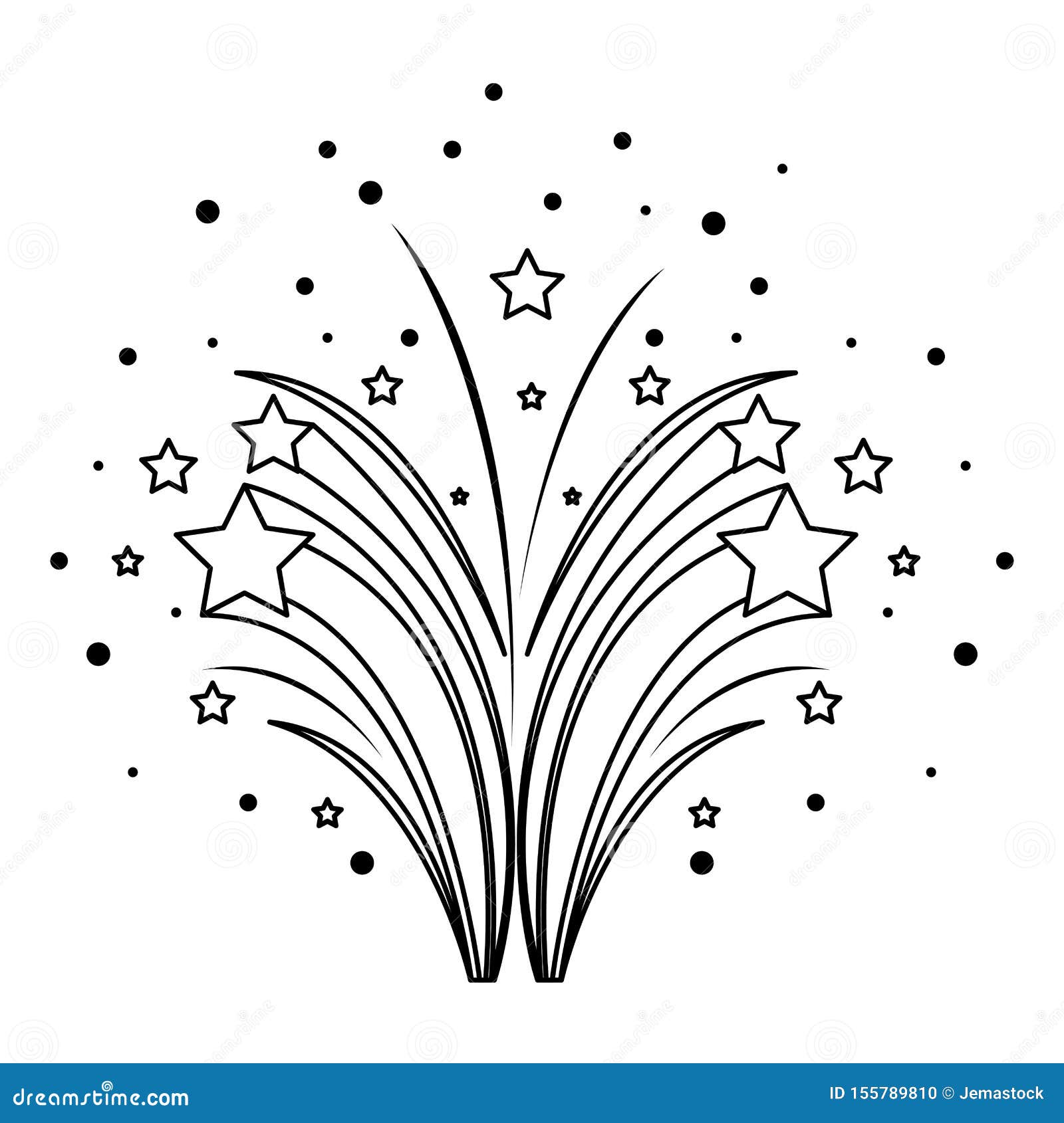 Fireworks Party Sparkly Celebration Cartoon in Black and White Stock Vector - Illustration of design, happy: 155789810 Fireworks Party Sparkly Celebration Cartoon in Black and White Stock Vector - Illustration of design, happy: 155789810