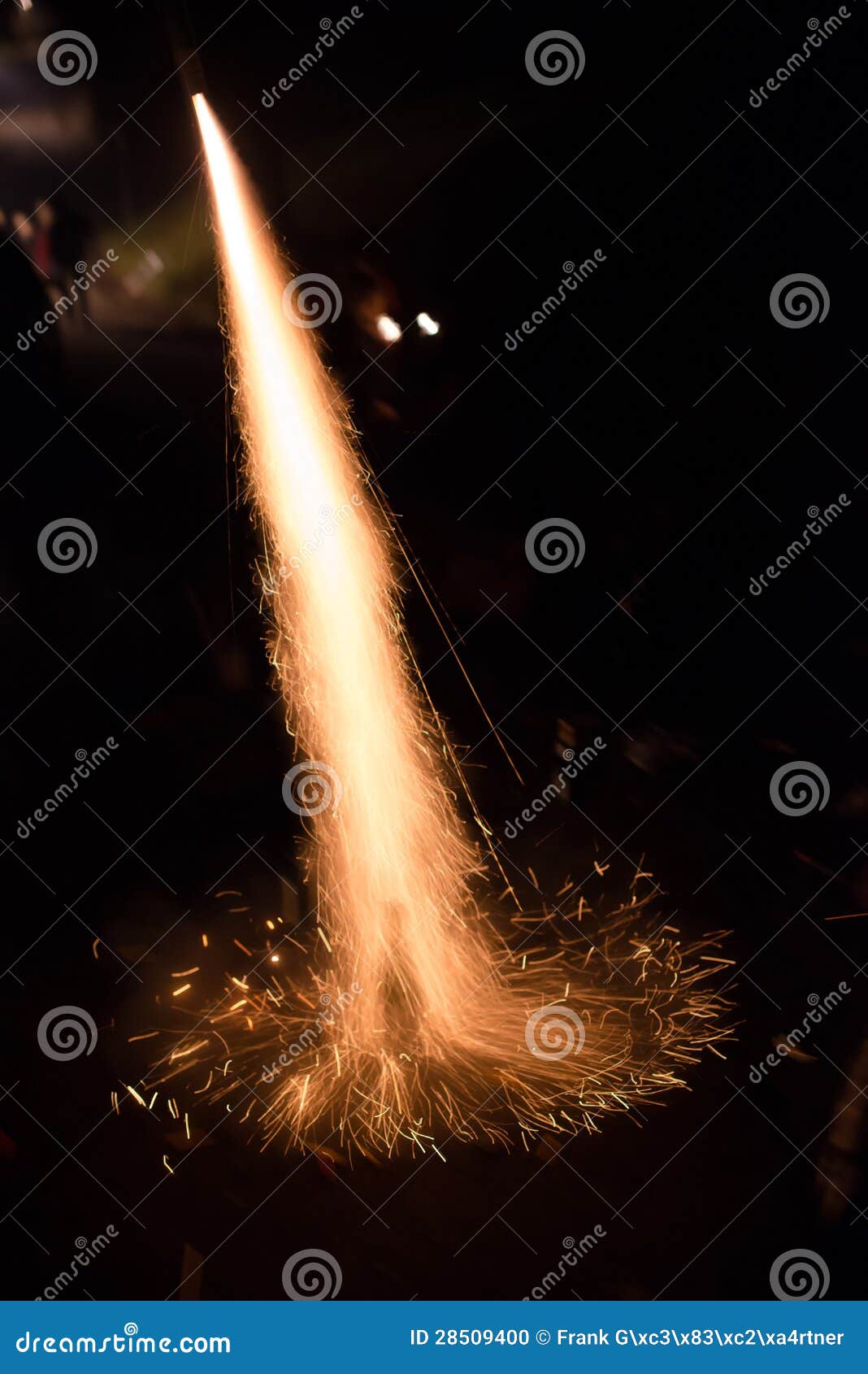 Fireworks Rocket Launch Stock Photo - Image: 28509400
