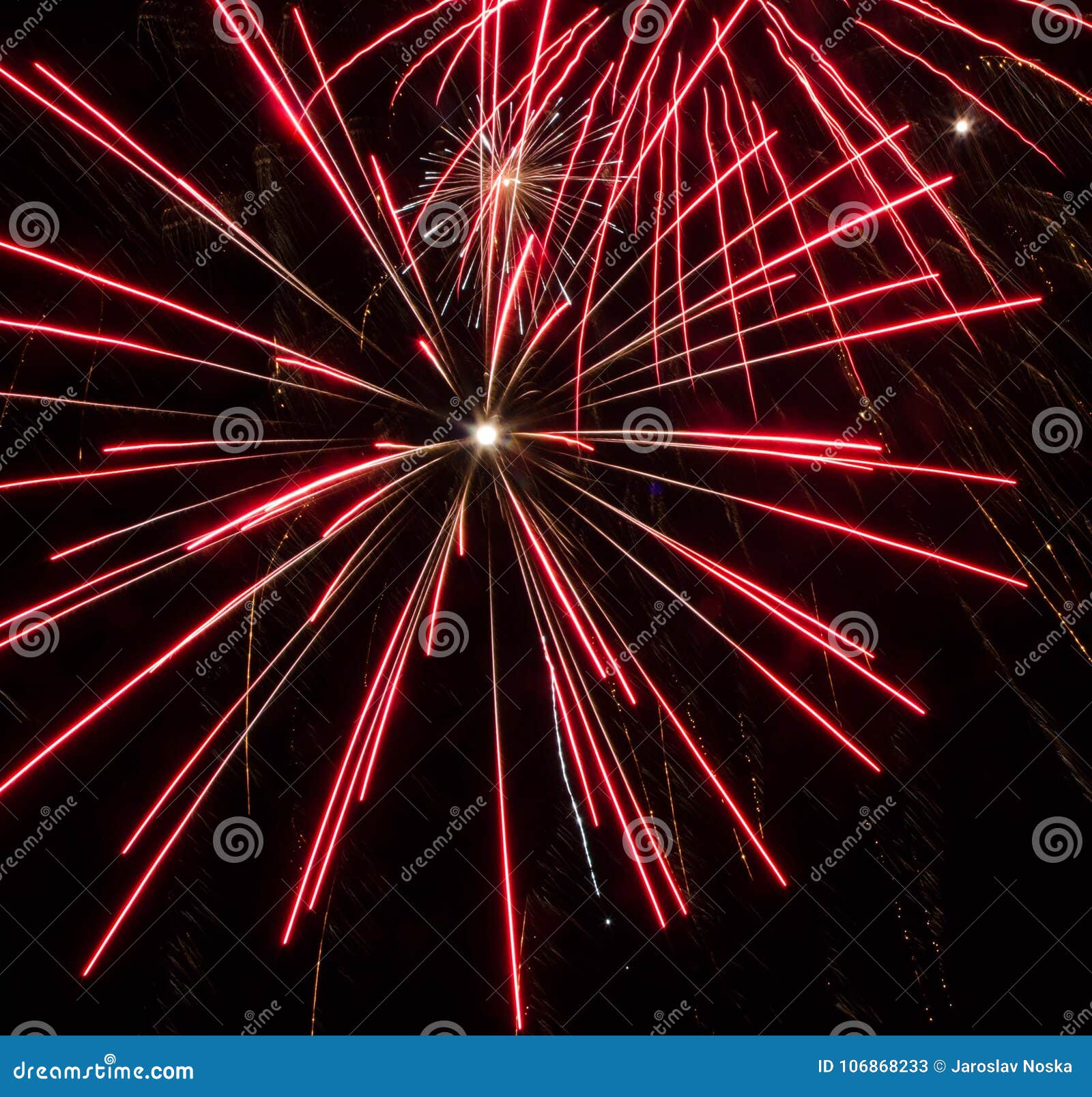Fireworks show in Prague stock image. Image of colorful 106868233