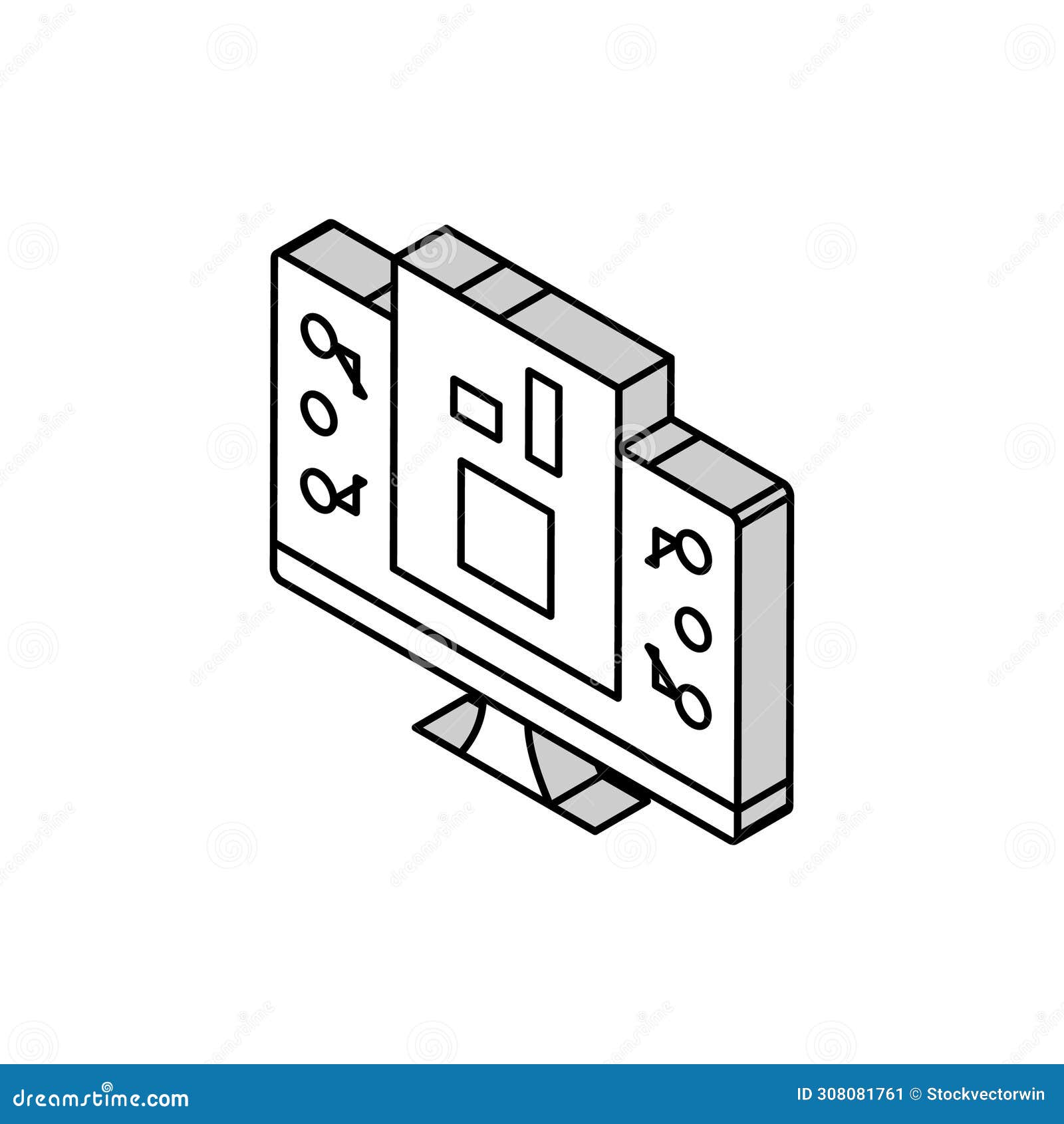 firmware software isometric icon  