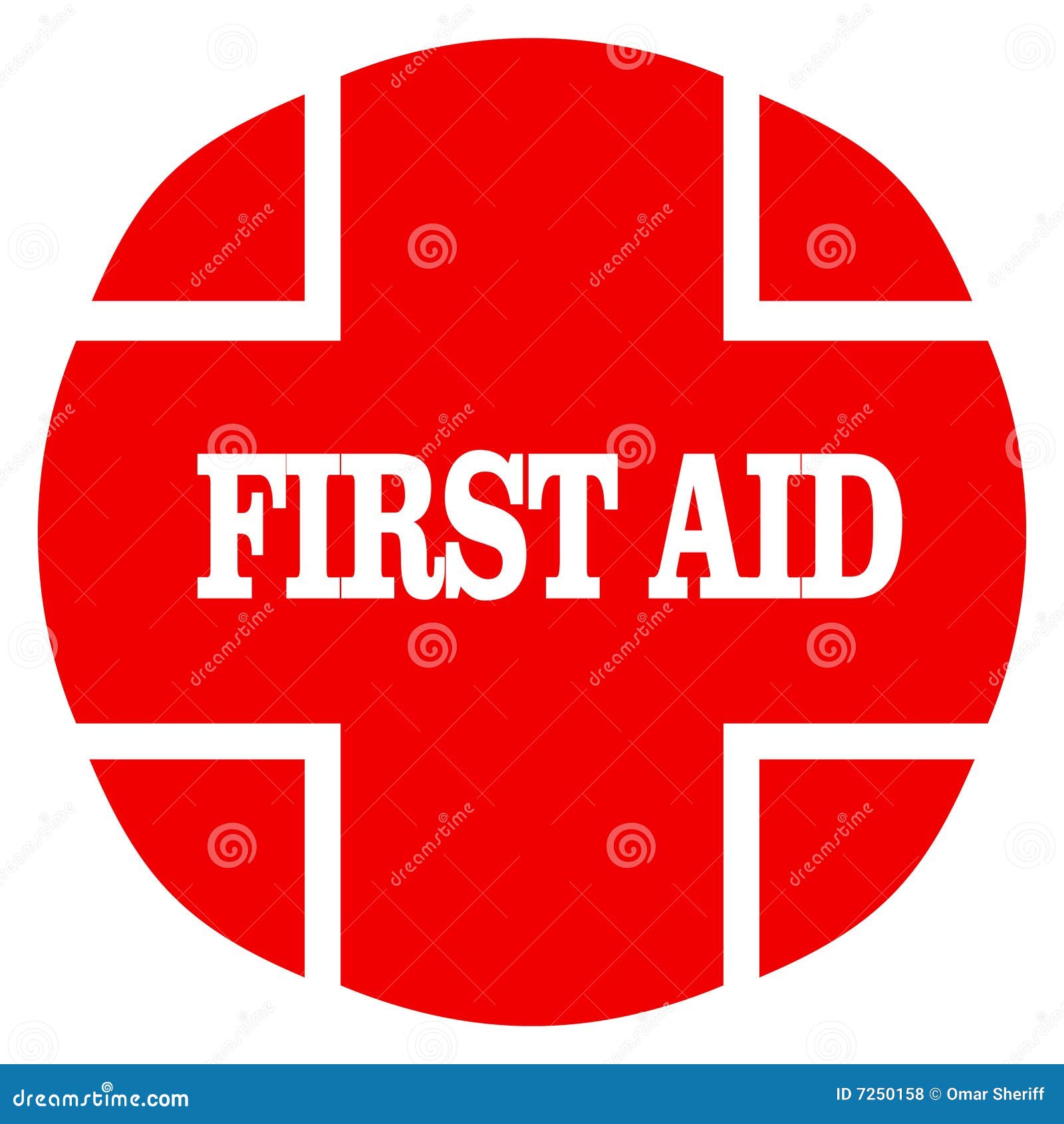 First aid stock illustration. Illustration of help, cross 7250158