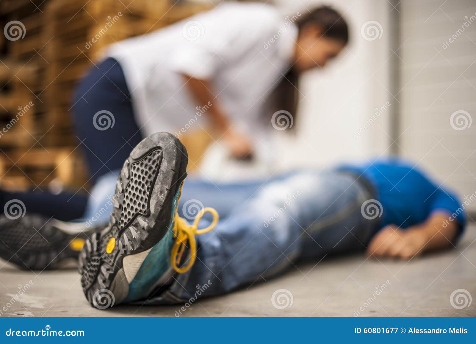 First aid stock image. Image of unconscious, electrodes 60801677