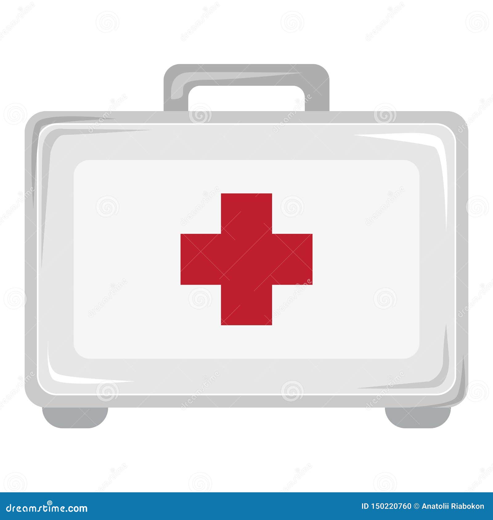 First Aid Kit Icon, Cartoon Style Stock Vector - Illustration of