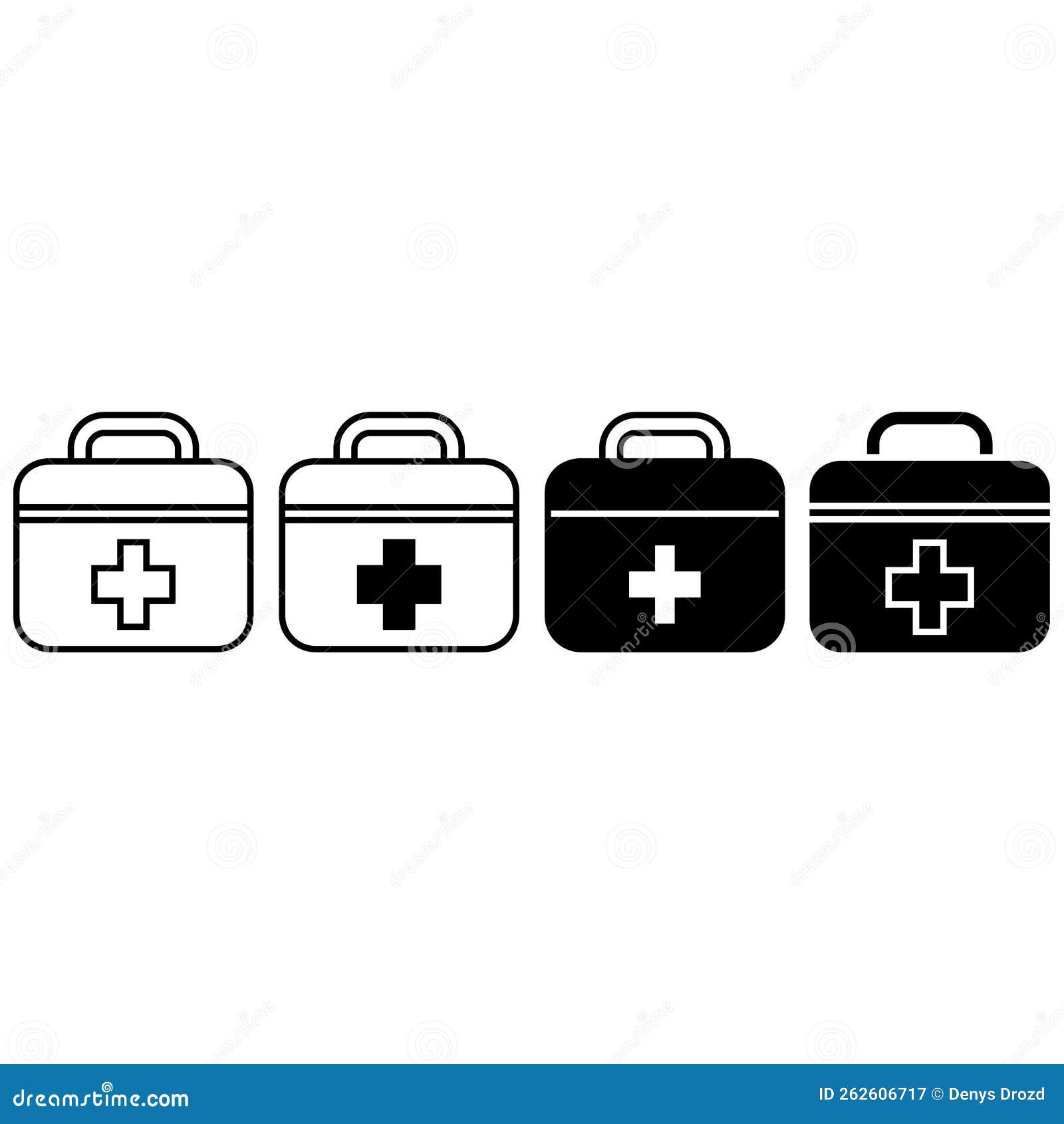 First Aid Kit Icon Vector Cet. Emergency Room Illustration Sign