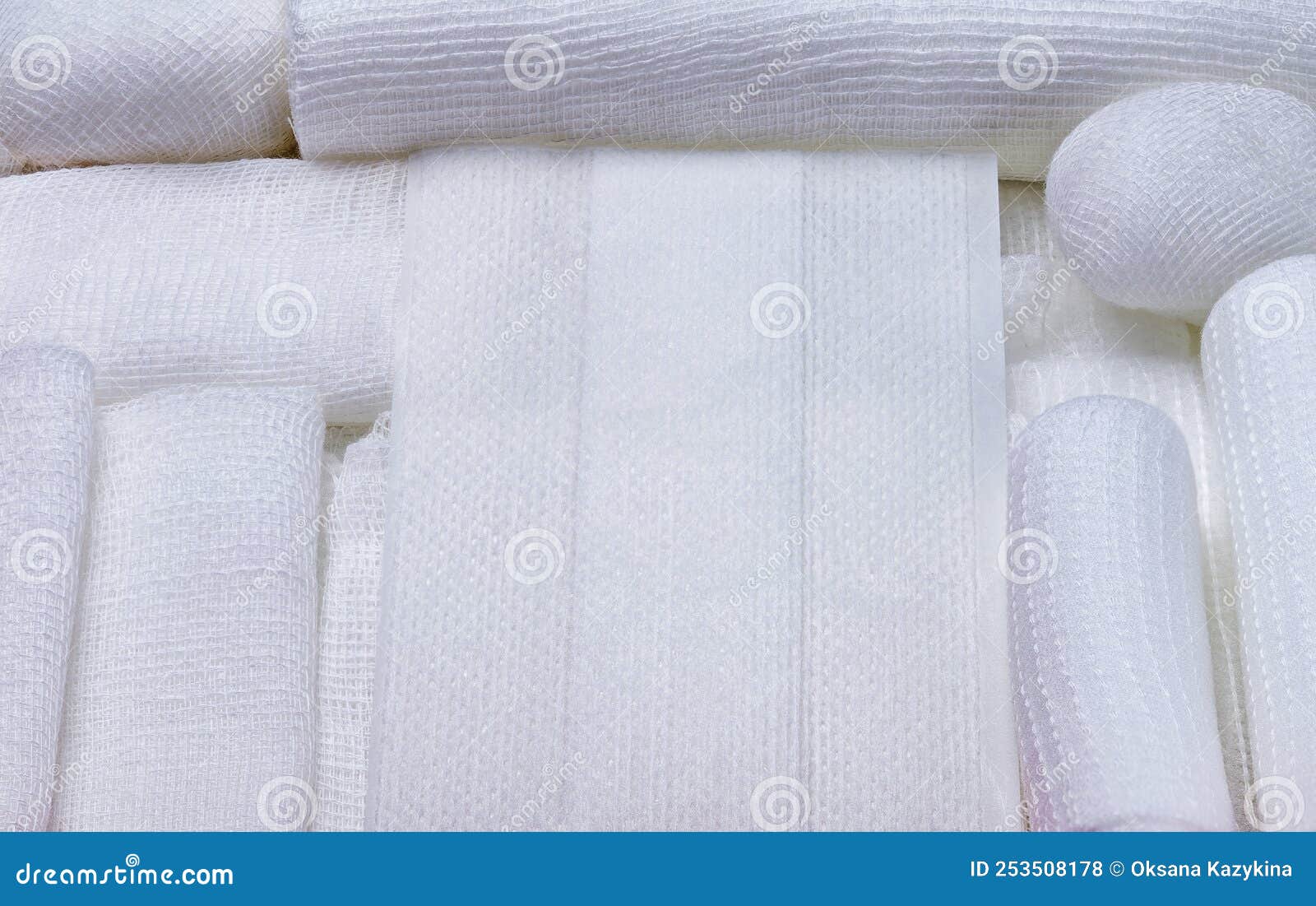 First Aid Kit with Medical Bandages and Plasters Stock Photo Image of