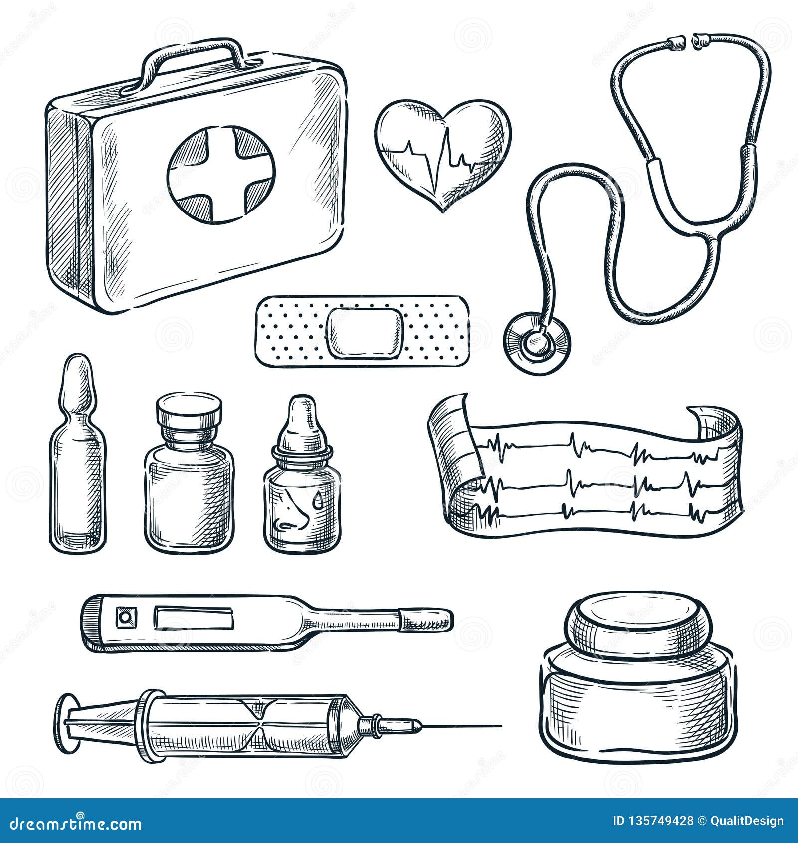 Featured image of post First Aid Kit Box Drawing Wall mounted first aid kits box in deluxe case ce