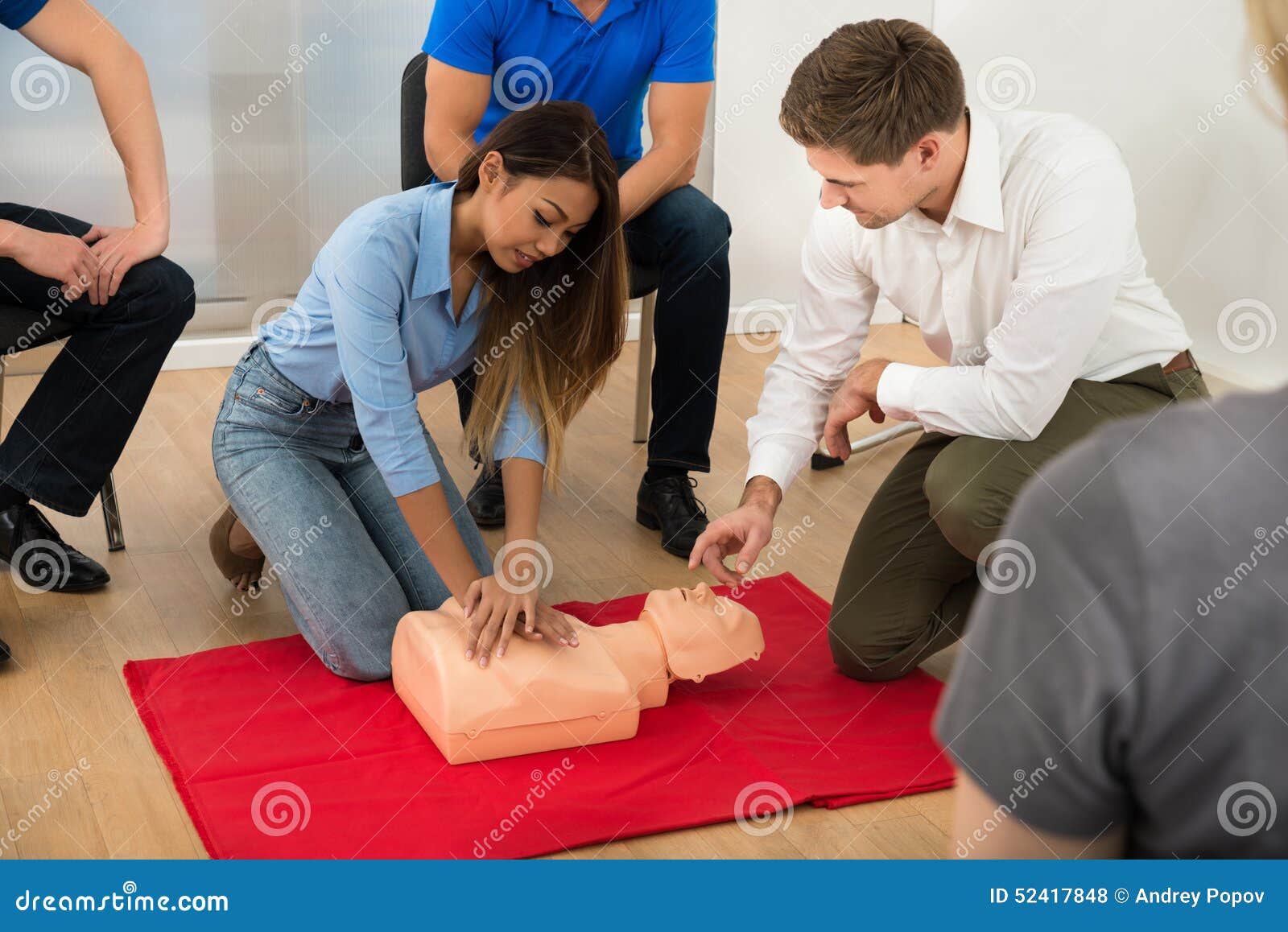 First aid training stock photo. Image of demonstrating 52417848