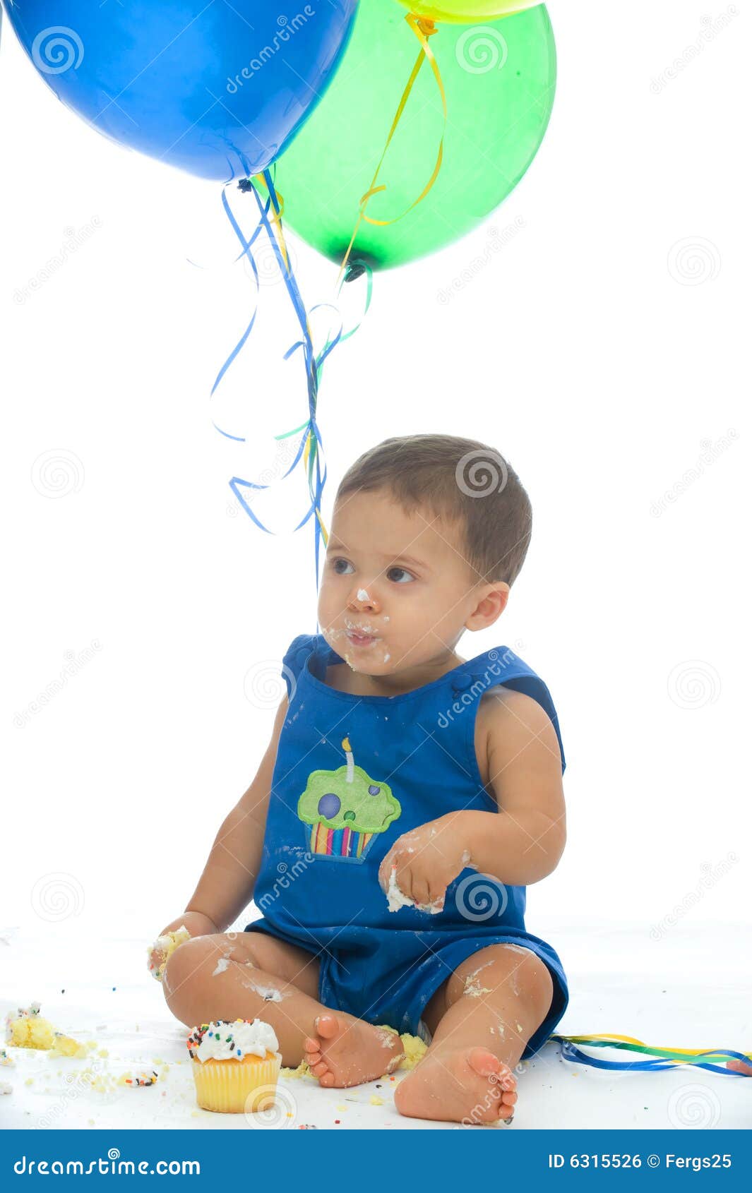 First Birthday stock photo. Image of enjoying, cupcake - 6315526