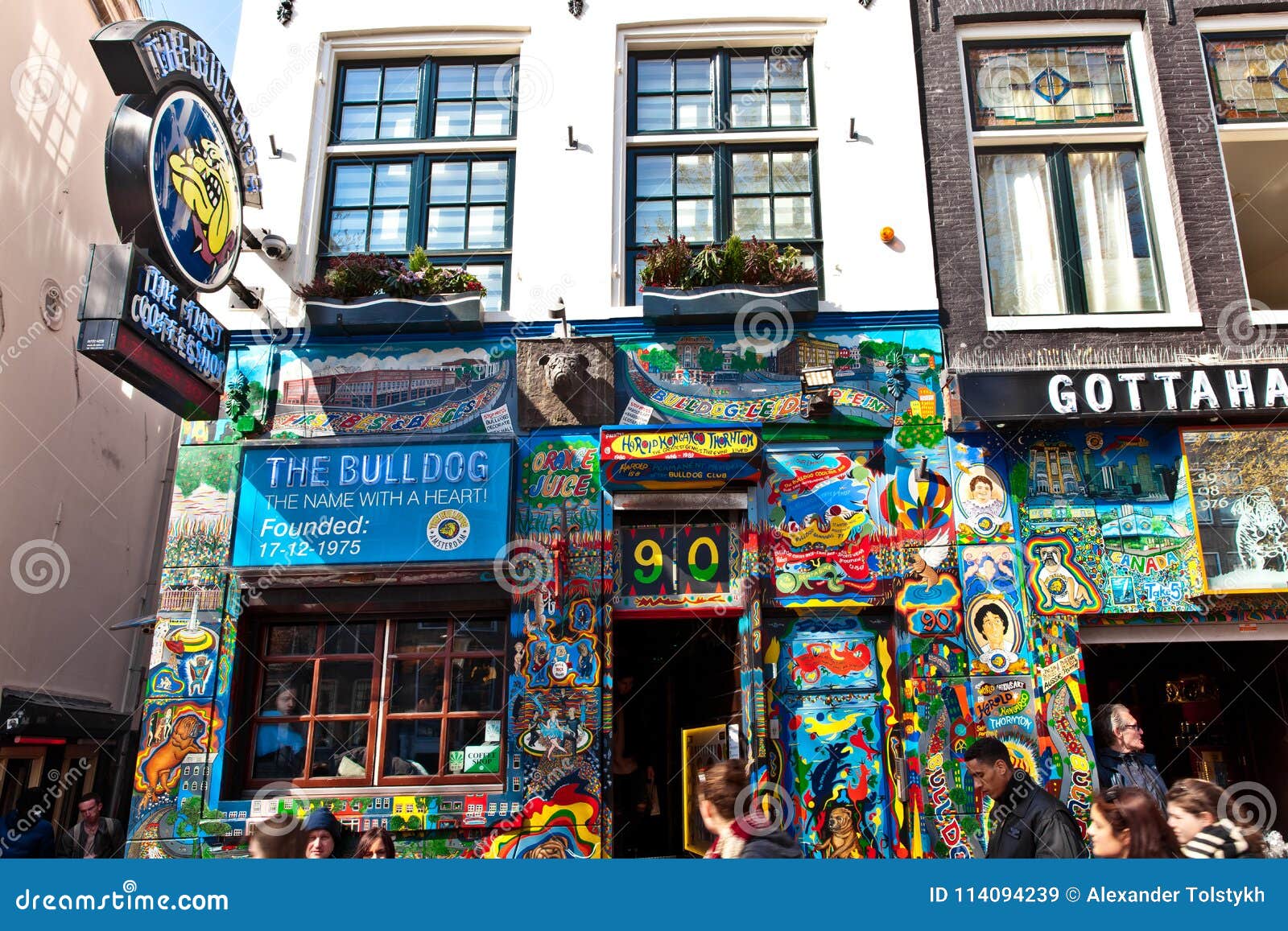 Coffeeshop The Bulldog. Amsterdam