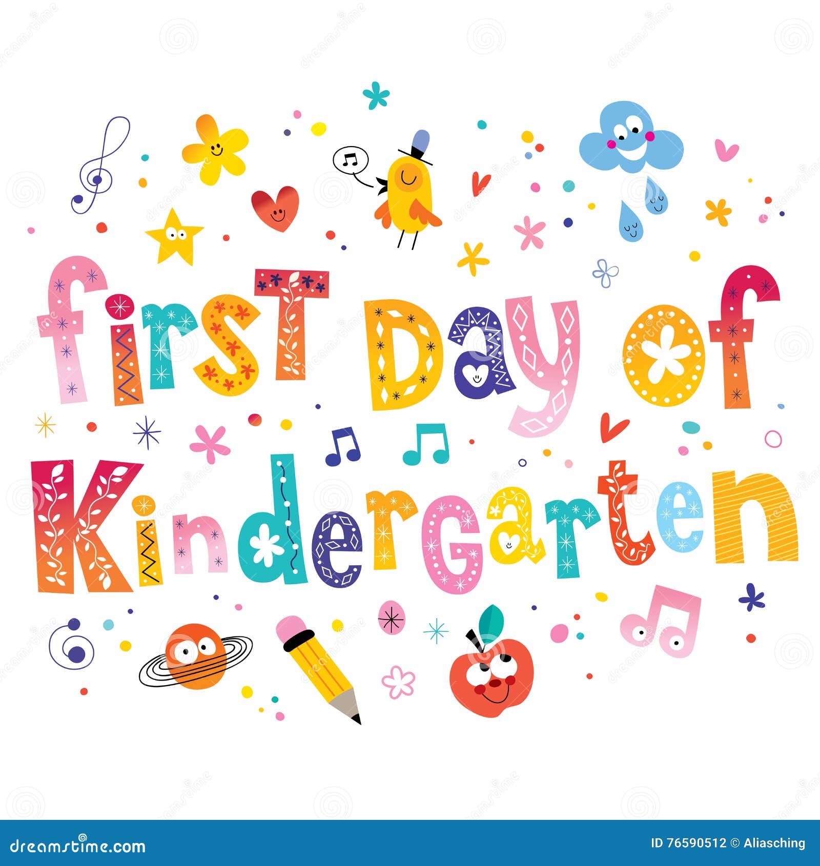 first day of preschool clip art