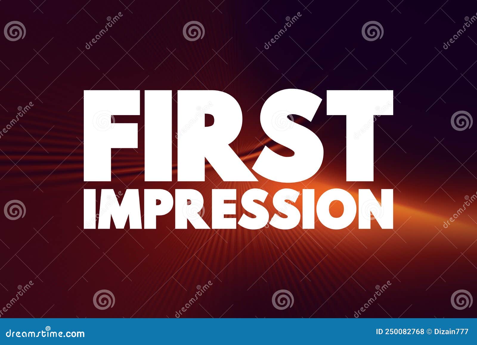 First Impression Text Quote, Concept Background Stock Illustration -  Illustration of expression, individuality: 250082768, image size:1600x1157