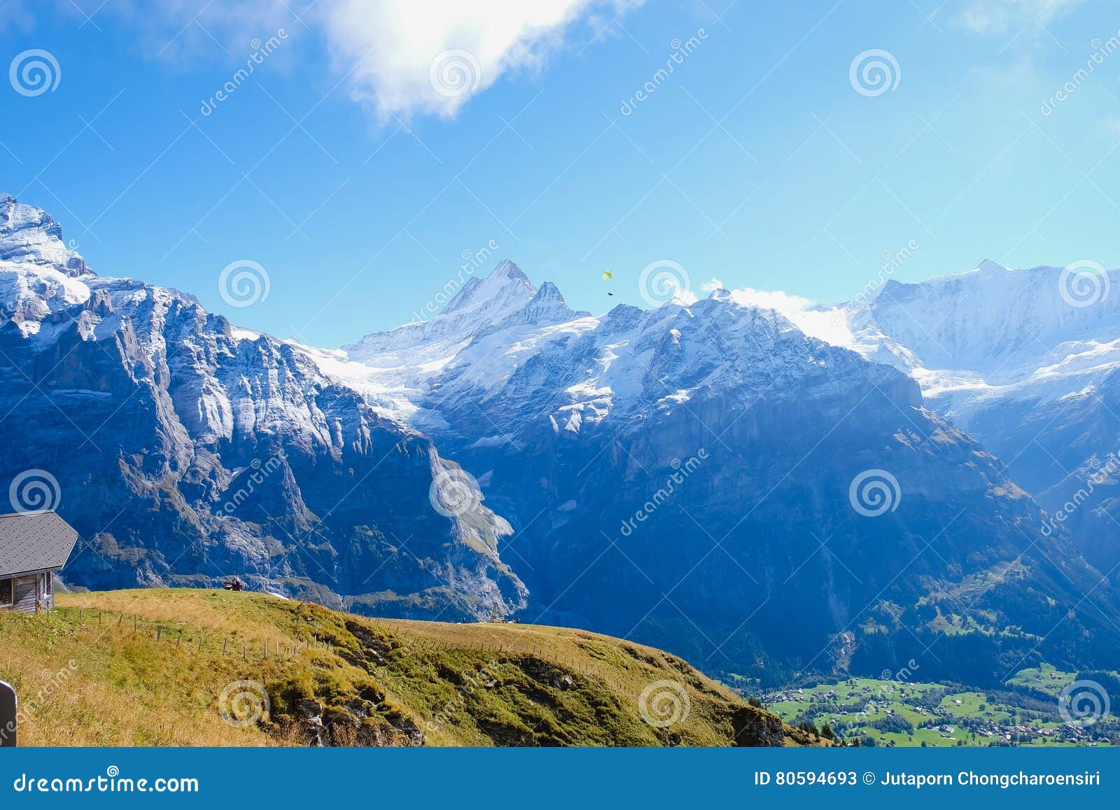 First Mountains , Switzerland Stock Image Image of grass, green 80594693
