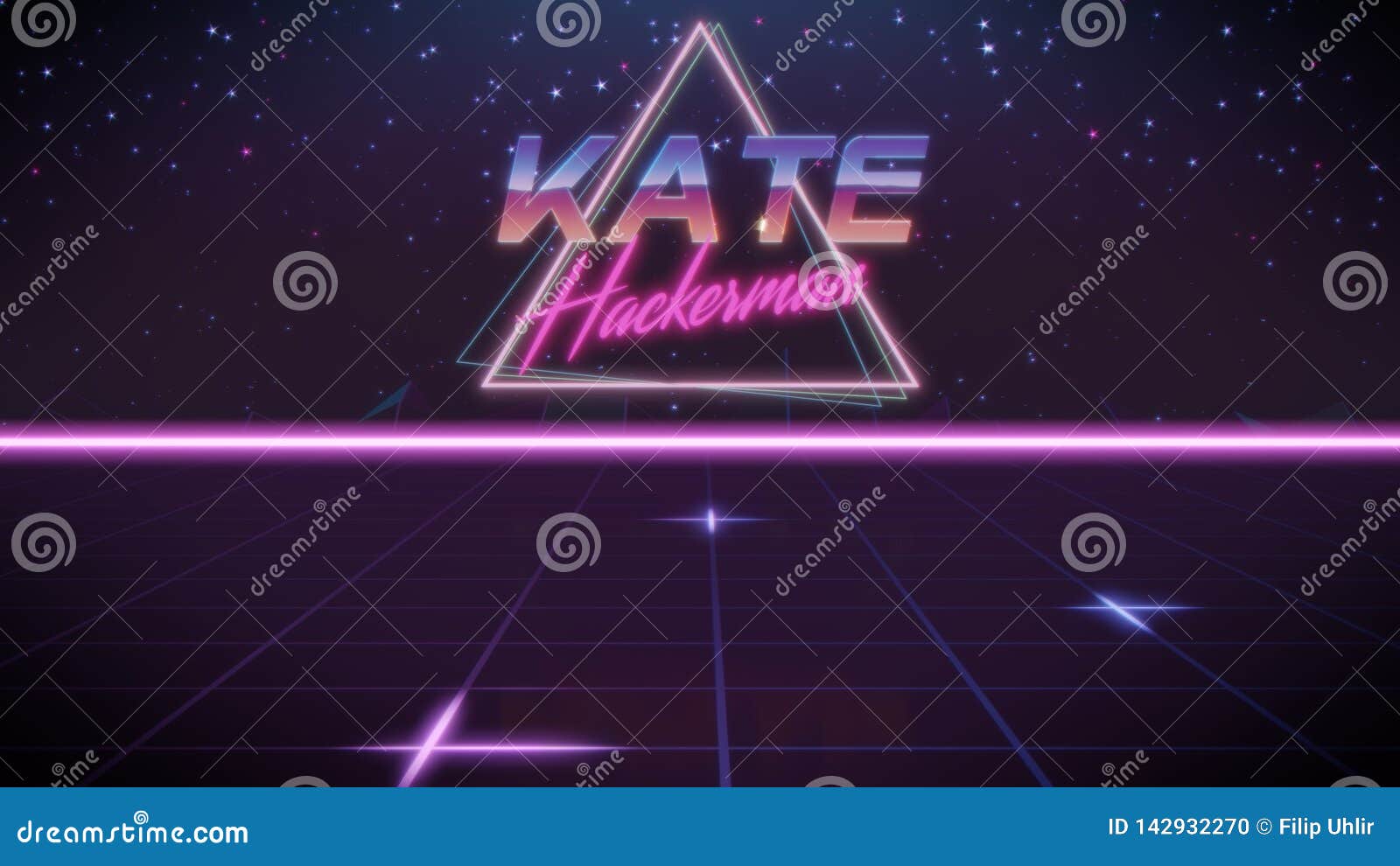 first name kate in synthwave style
