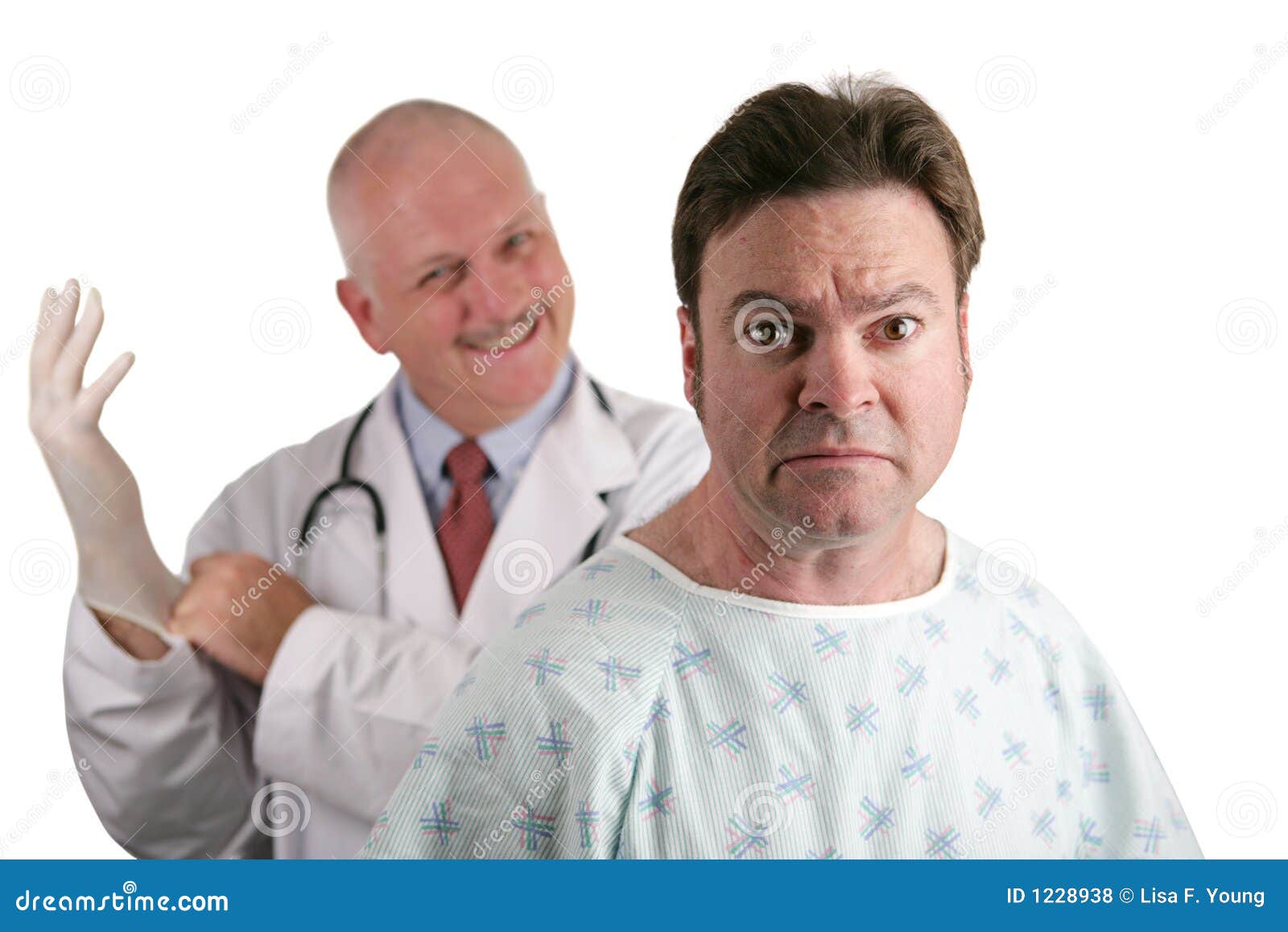 First Prostate Exam stock photo. Image of fear, care, funny - 1228938