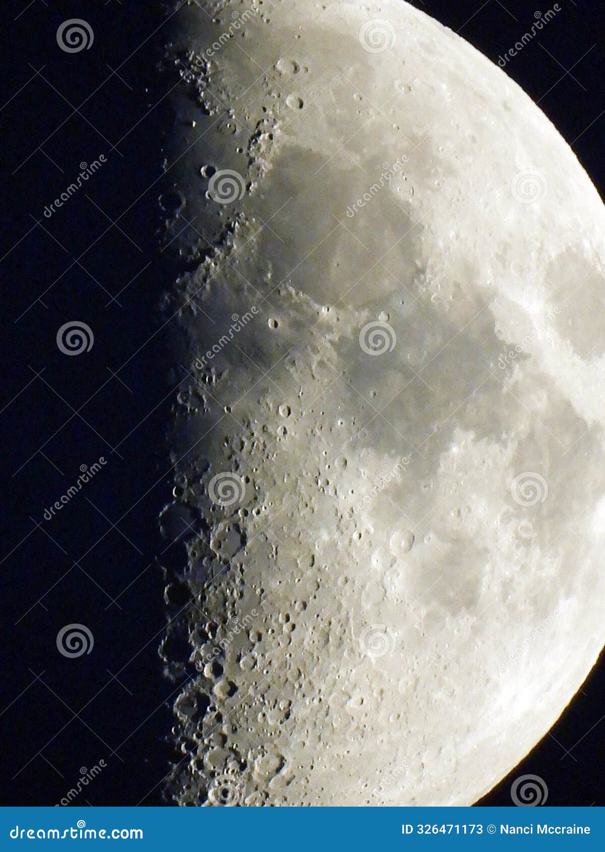 first quarter moon in july over newyorkstate