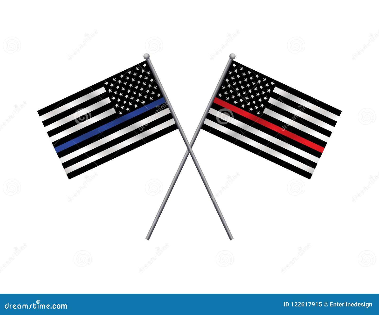 first responder support flags 