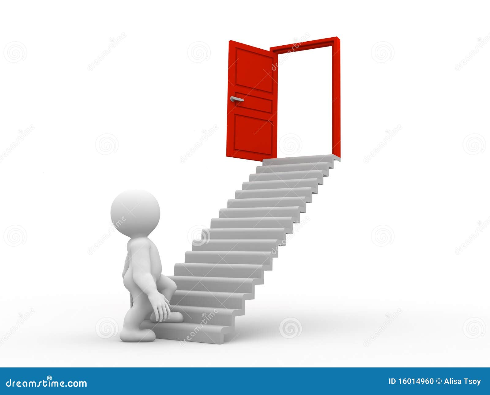 First step to success stock illustration. Illustration of beginnings