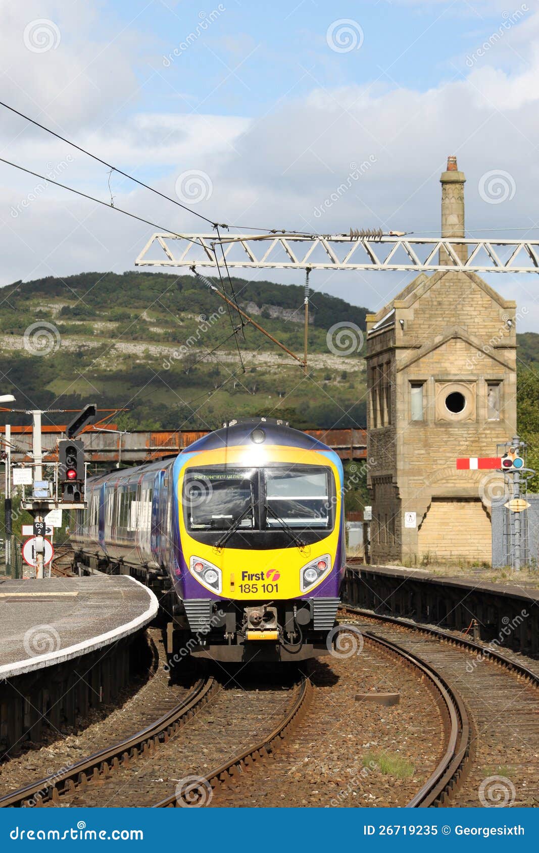 First TPE Train Leaving Carnforth for Barrow. Editorial Image Image of passenger, service