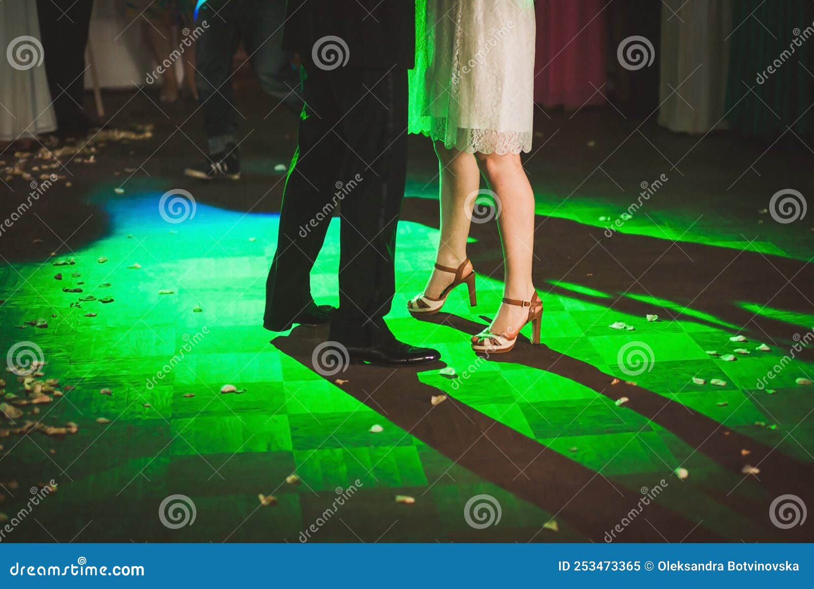 The First Wedding Dance of the Bride and Groom Stock Image Image of