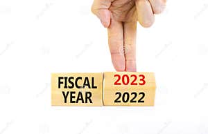 2023 Fiscal Year Symbol Concept Words 2022 Fiscal Year And 2023 Fiscal 