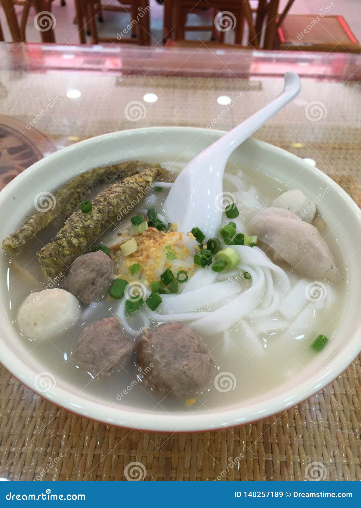 Fish Ball Noodle in Guangzhou Stock Image - Image of rice, famous ...