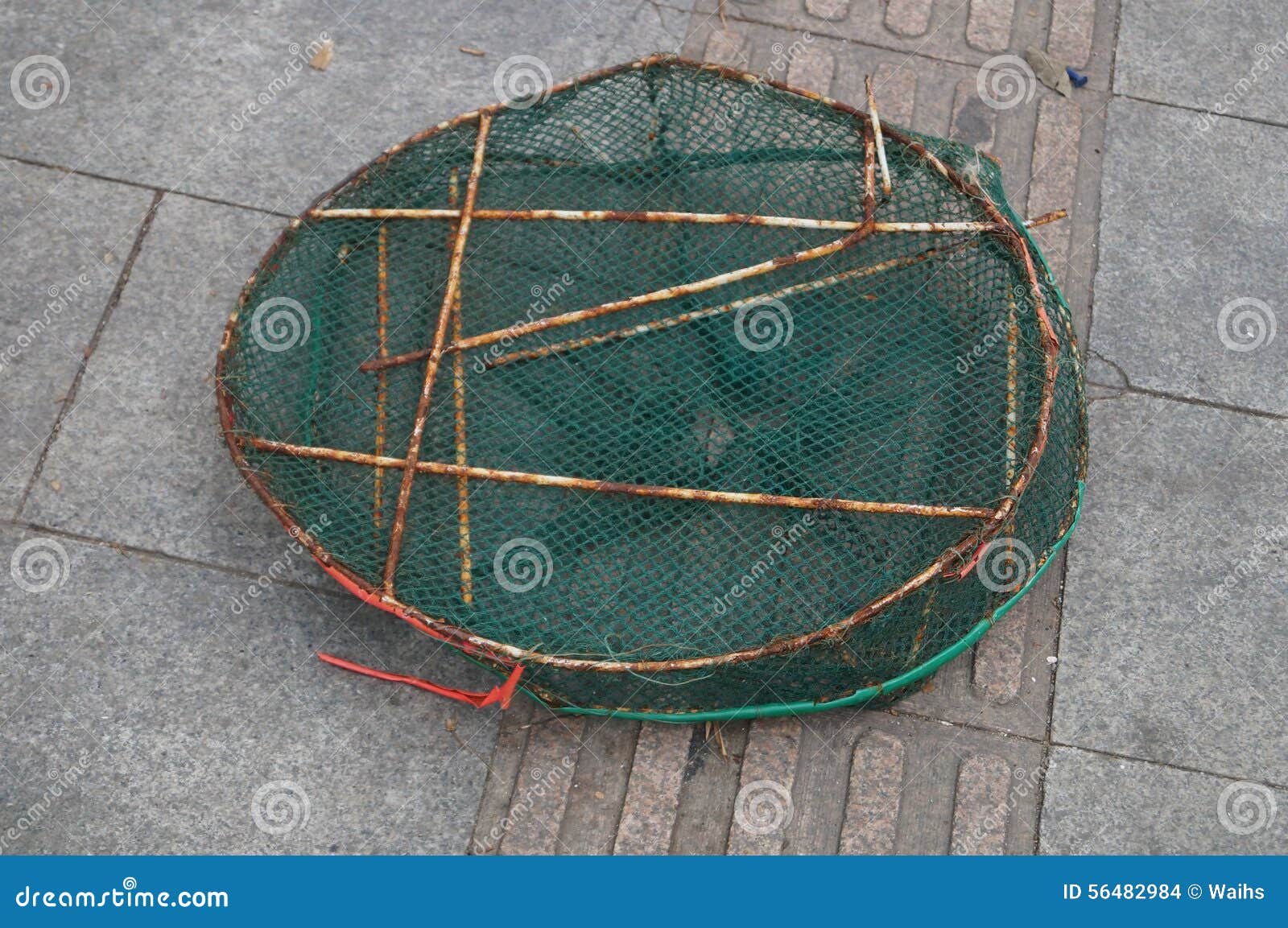 Fish basket stock photo. Image of basket, plastic, junk 56482984