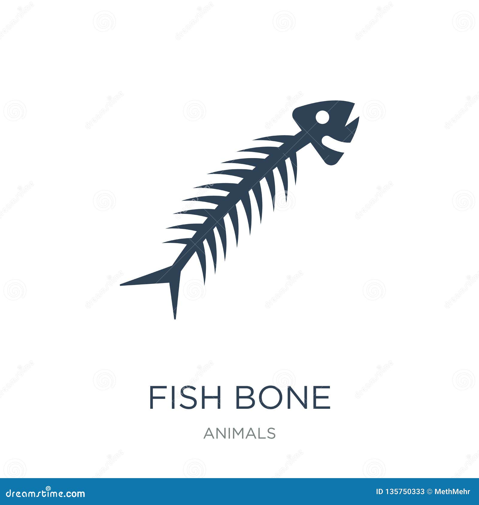 Download Fish Bone In Water, Vector Logo | CartoonDealer.com #57491250