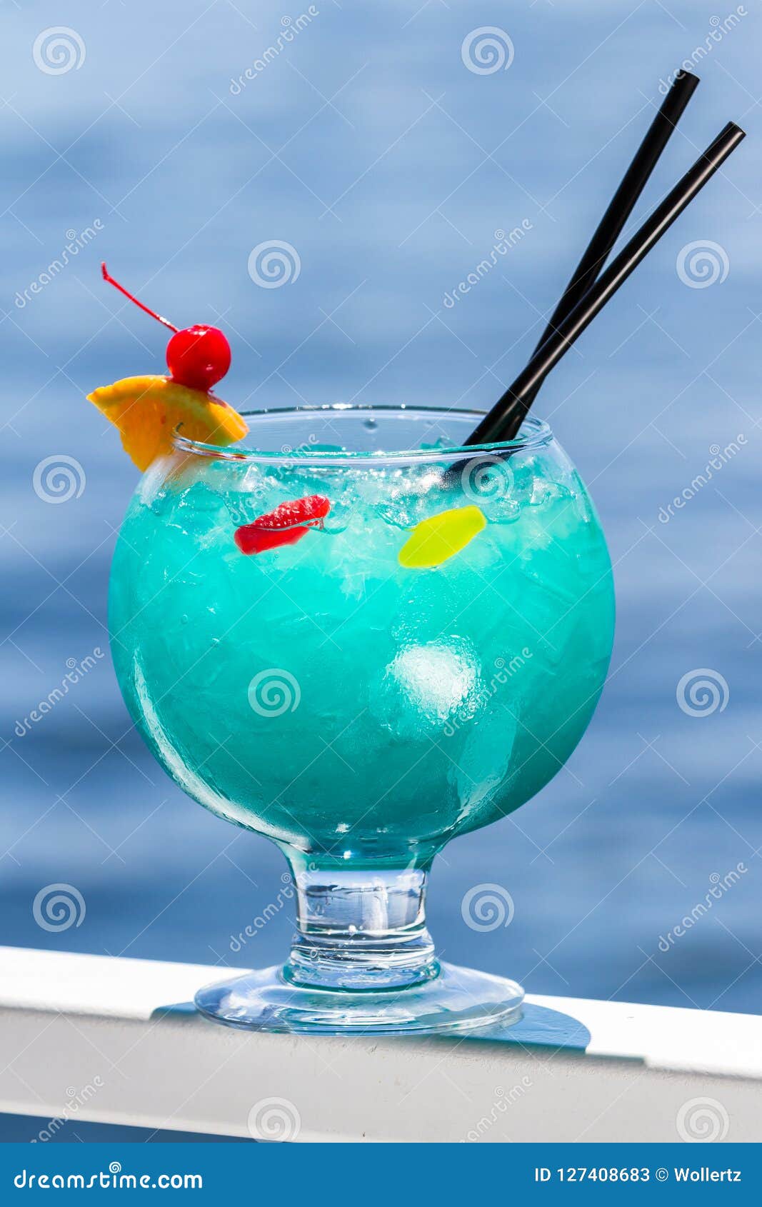Fish Bowl cocktail stock image. Image of drink, goblet ...