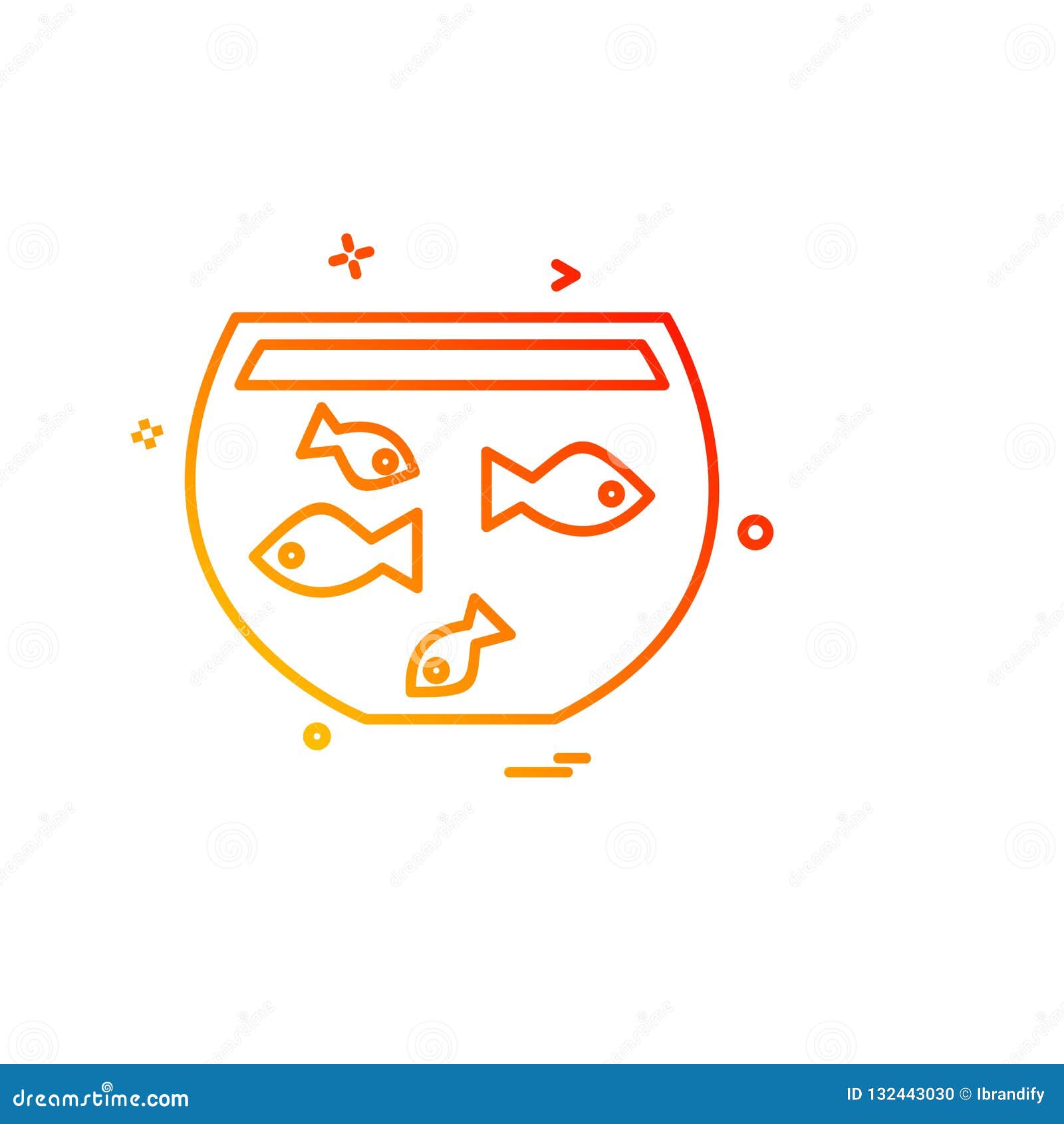 Download Fish Bowl Icon Design Vector Stock Vector - Illustration ...