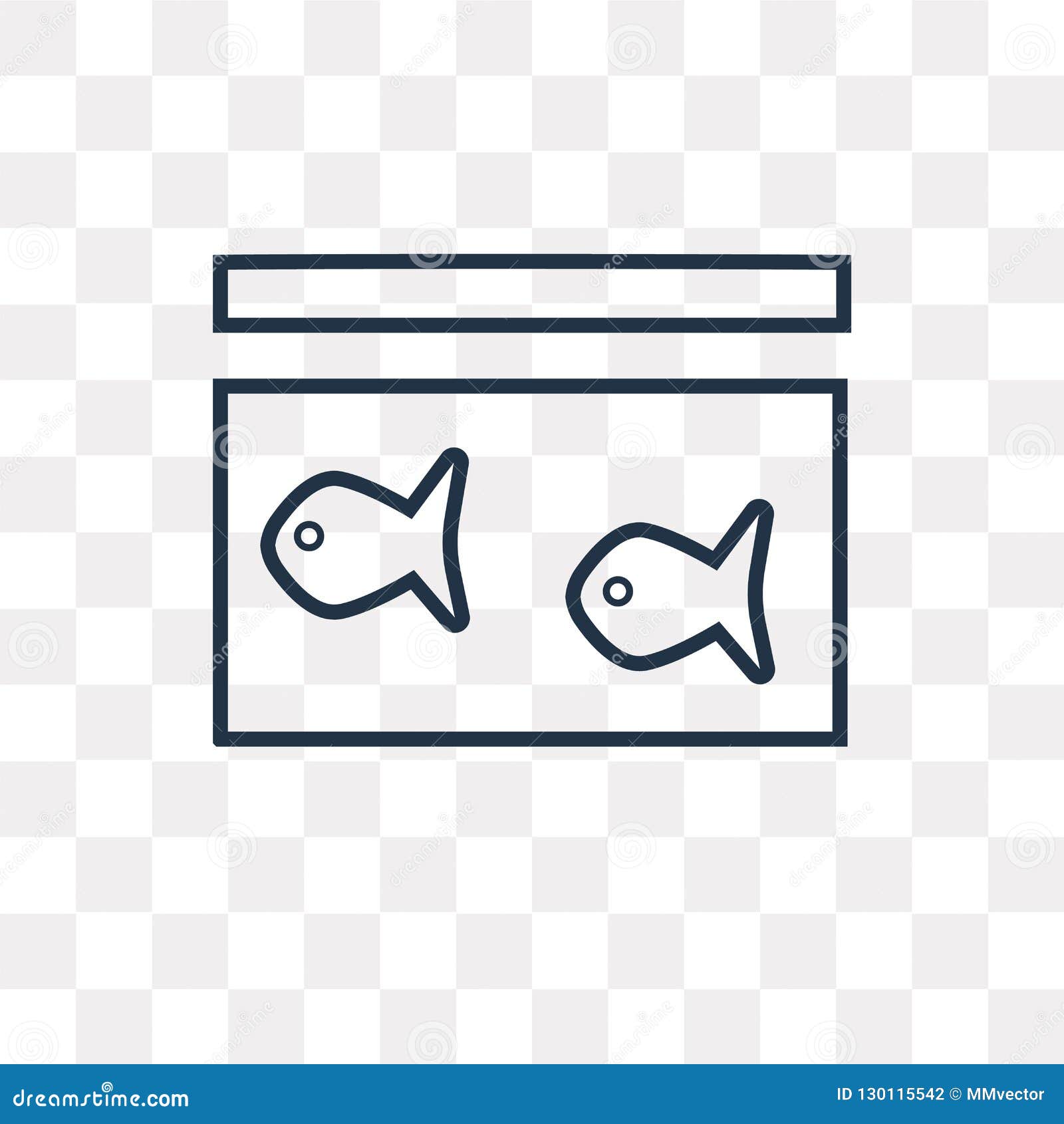 Download Fish Bowl Vector Icon Isolated On Transparent Background ...