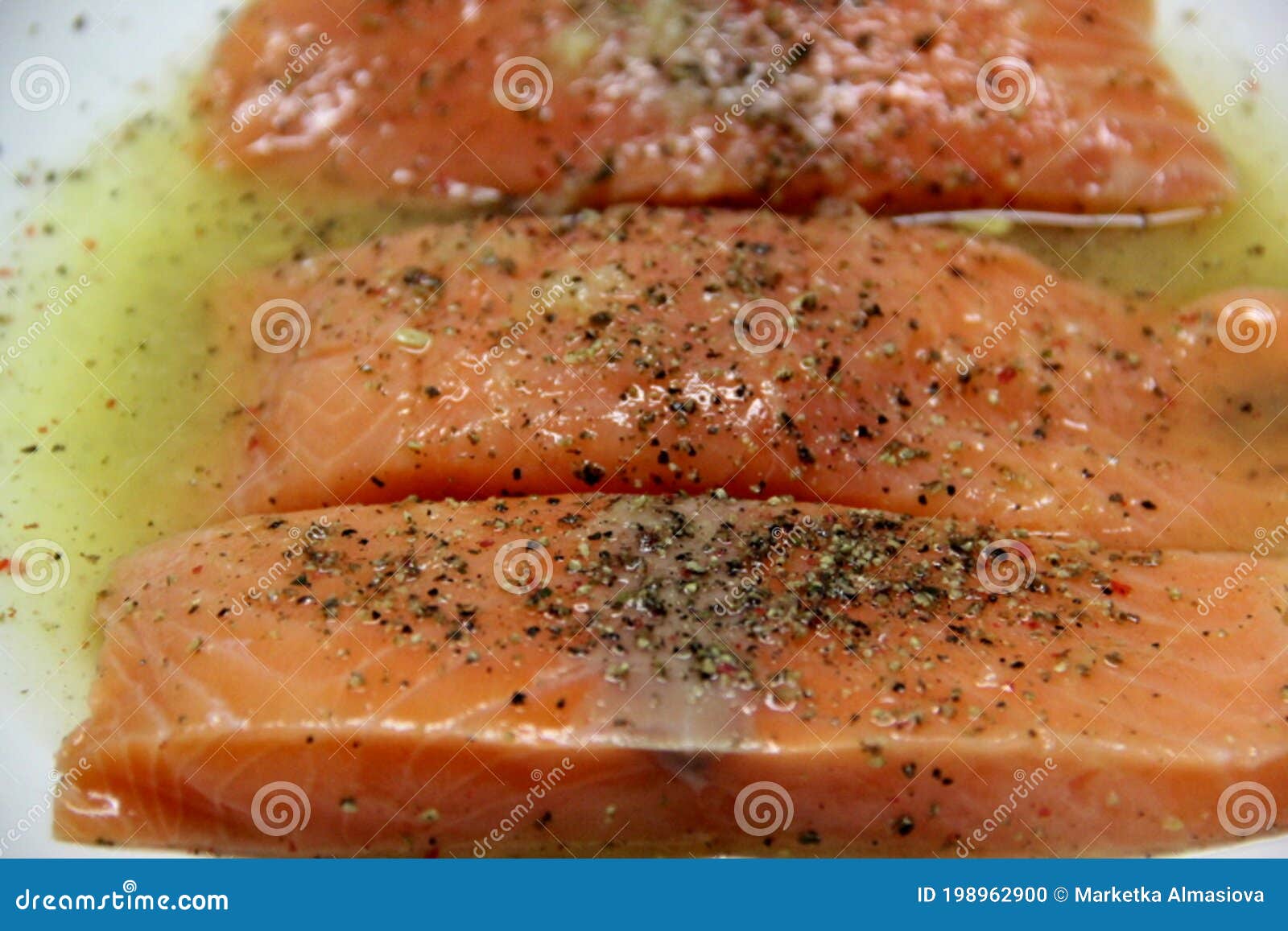 Fish on butter stock photo. Image of grilling, invertebrate 198962900