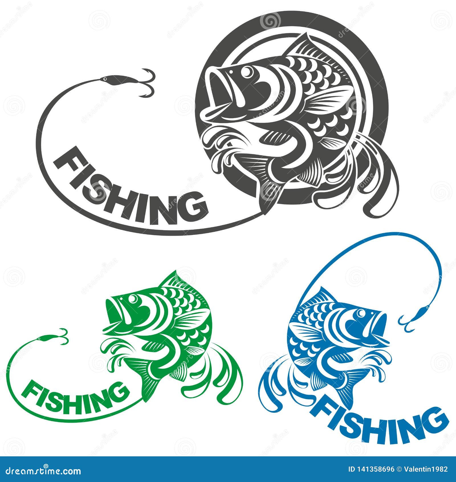 Download Fish Carp And Fishing Logo Vector Illustration Stock Vector Illustration Of Fauna Scale 141358696