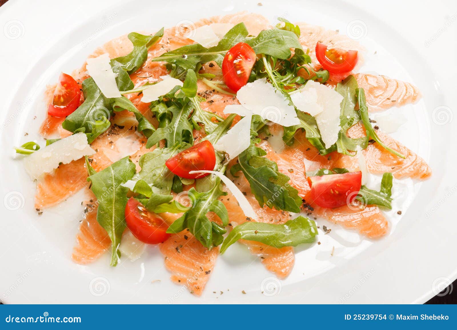 Fish Carpaccio stock photo. Image of salad, luxury, lemon 25239754