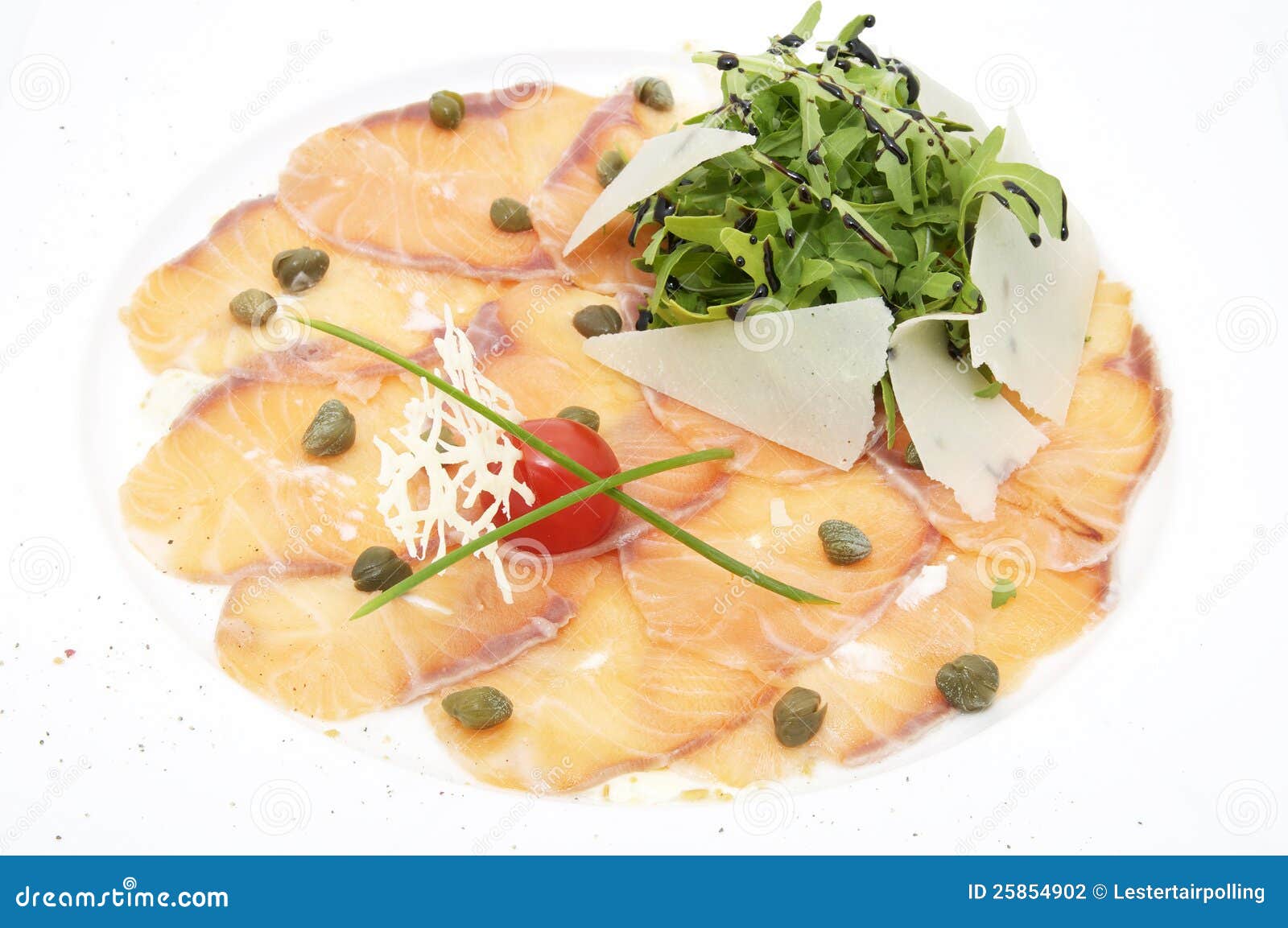 Fish carpaccio stock photo. Image of leaf, nutrition 25854902