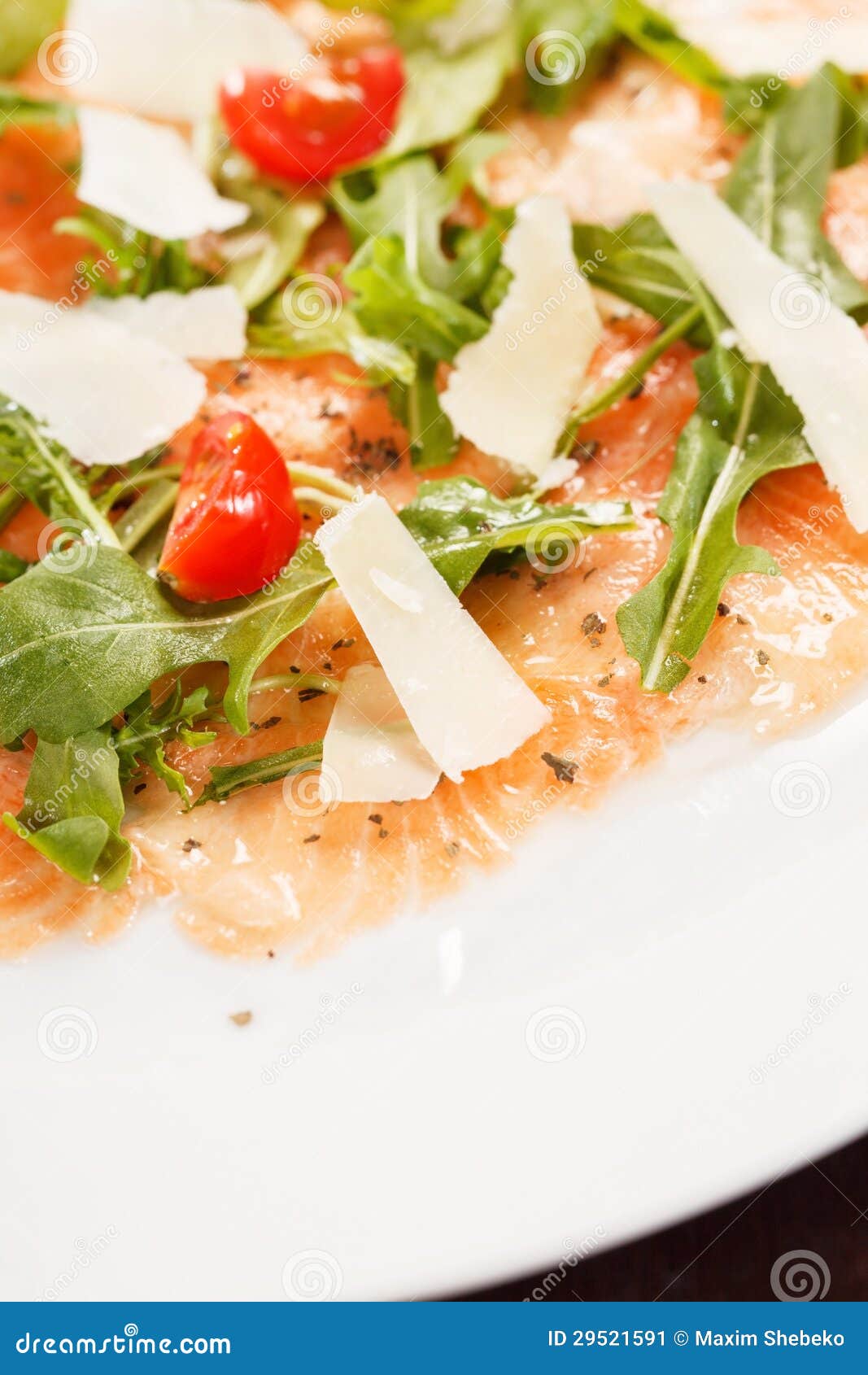 Fish Carpaccio stock image. Image of food, meal, carpaccio 29521591