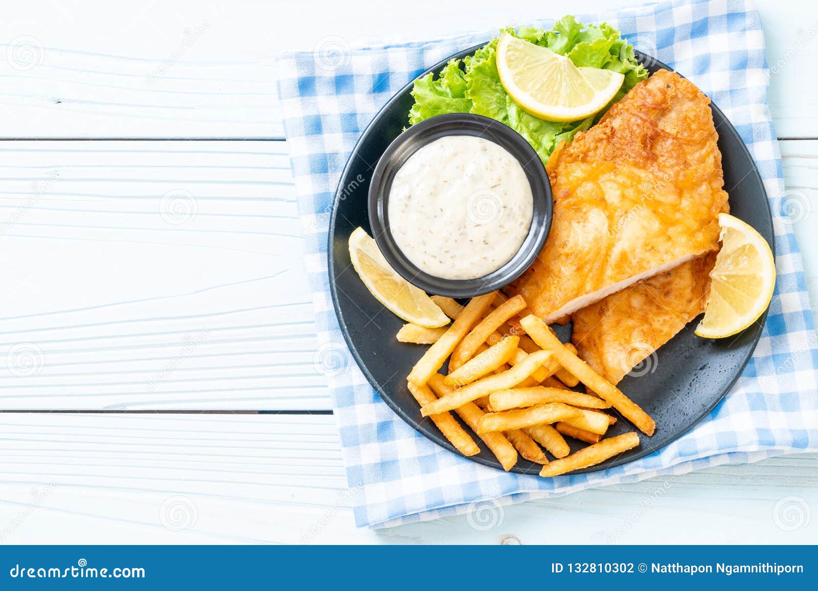 Fish and chips stock photo. Image of unhealthy, lunch 132810302