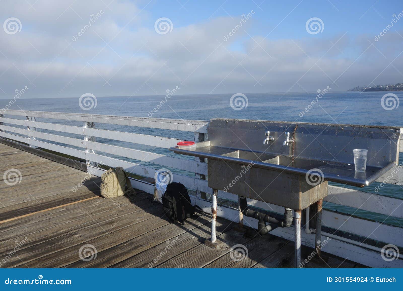 fish cleaning place at crystal pier, pacific beach, san diego, ca